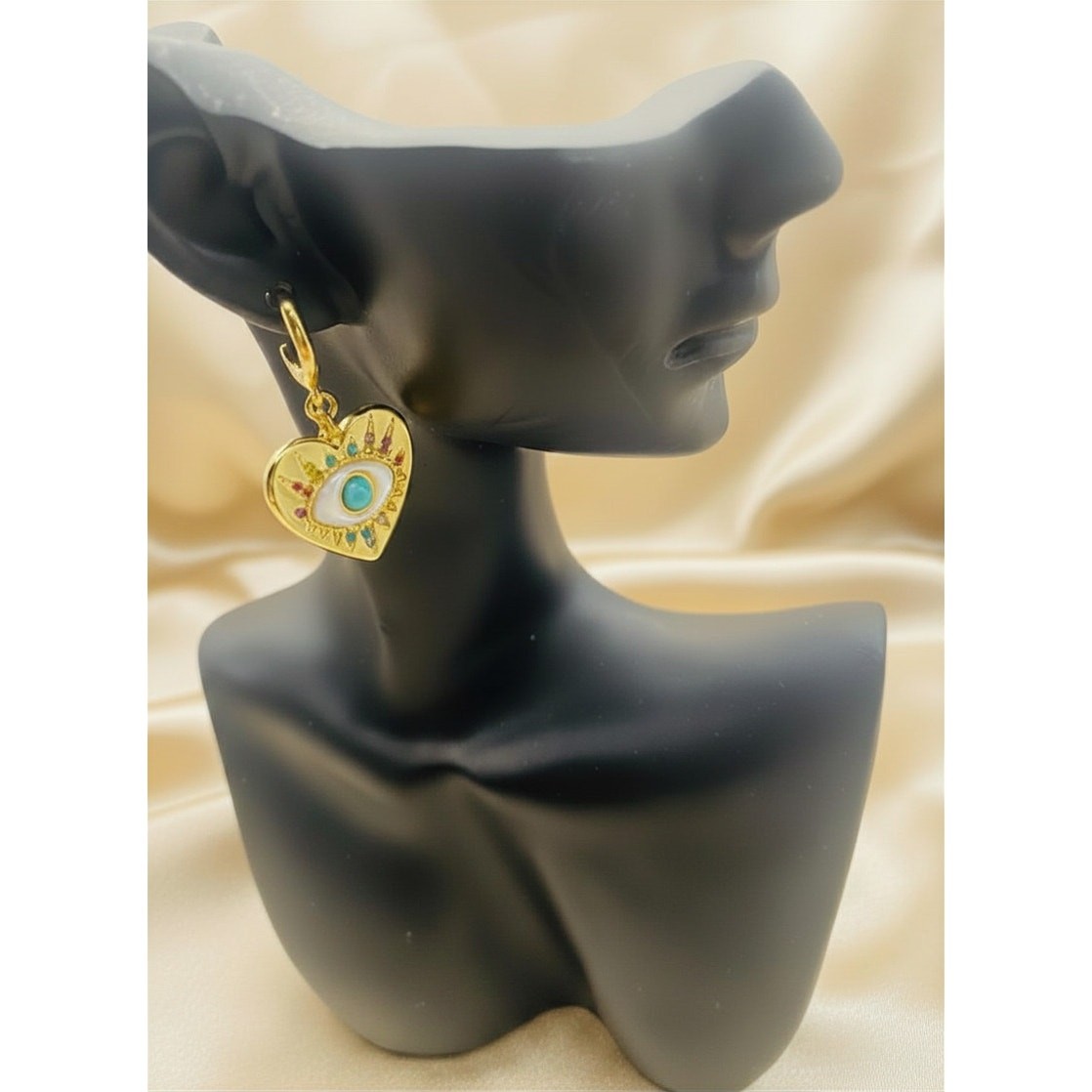 Kate Spade New York Evil Eye Huggie Drop Earrings