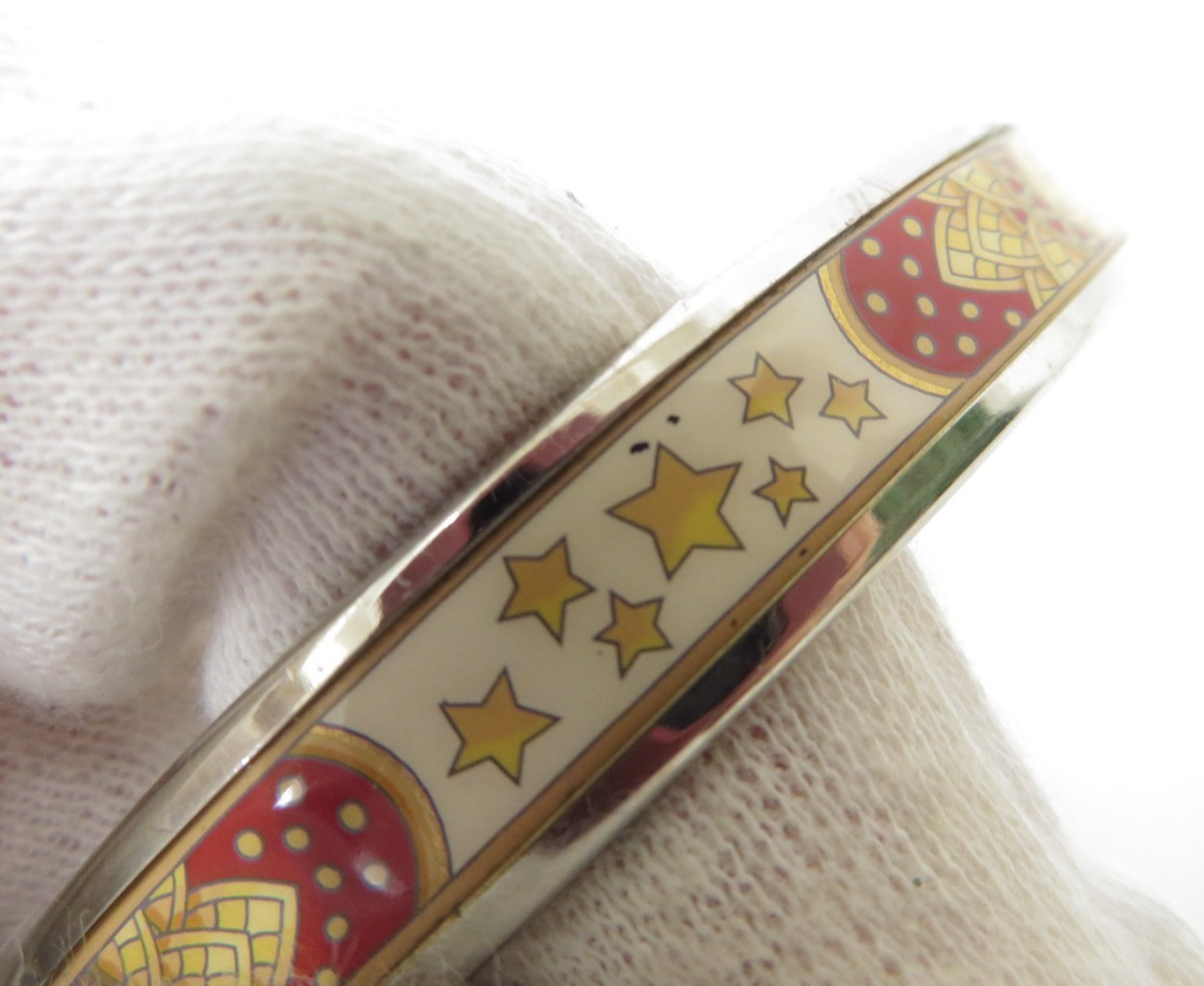 Authentic Hermes Emaille PM Bracelet Bangle A#48756