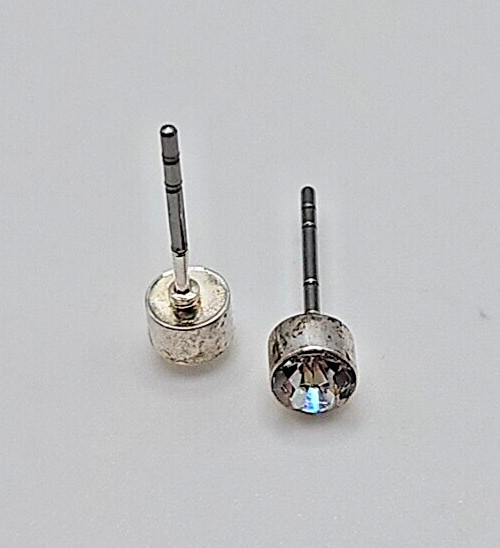 2 sets of cubic zirconia stud earrings. See Pictures & Description!! Pre loved