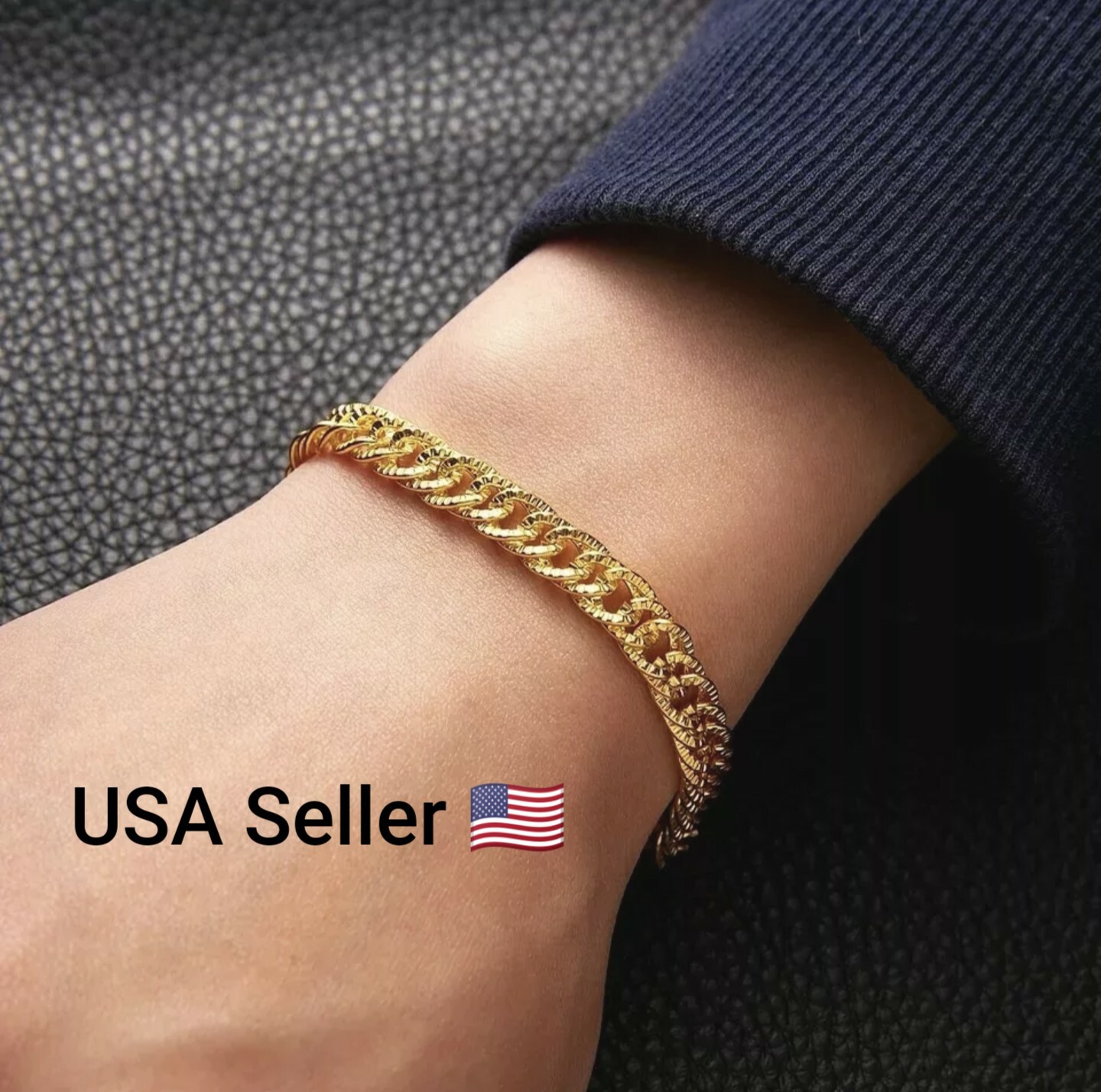 New Bracelet Unisex Gold Color Fashion Bracelets Charm Snake Chain Jewlery 8.2 “