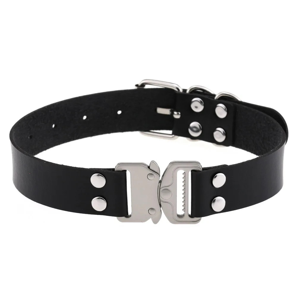 Harajuku Choker PU Leather Gothic Necklace Anime Cosplay Jewelry Gift