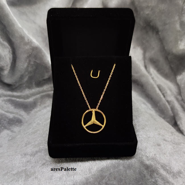 Car jewelry 925 Silver Yellow Gold Plated Handmade Birthday gift