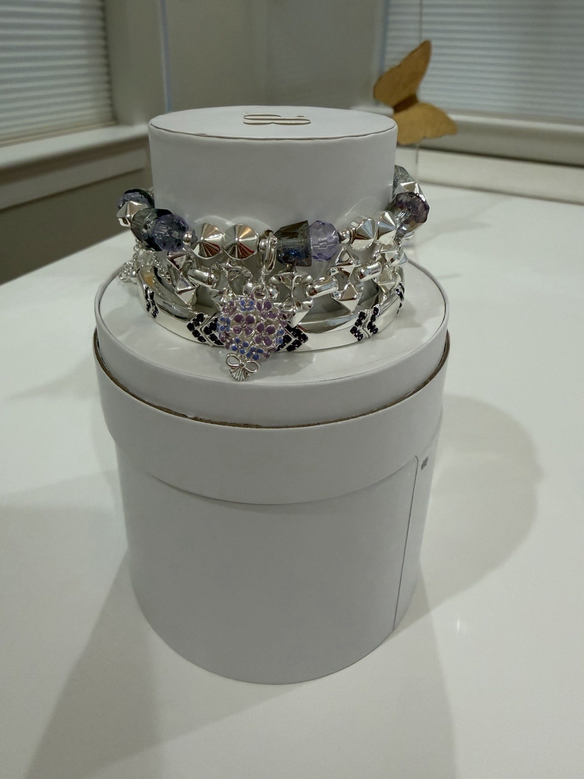 Bomb Party 2026 Spring Stacks “Blooming Beauty” Flowers w/Silver Plating ST29180