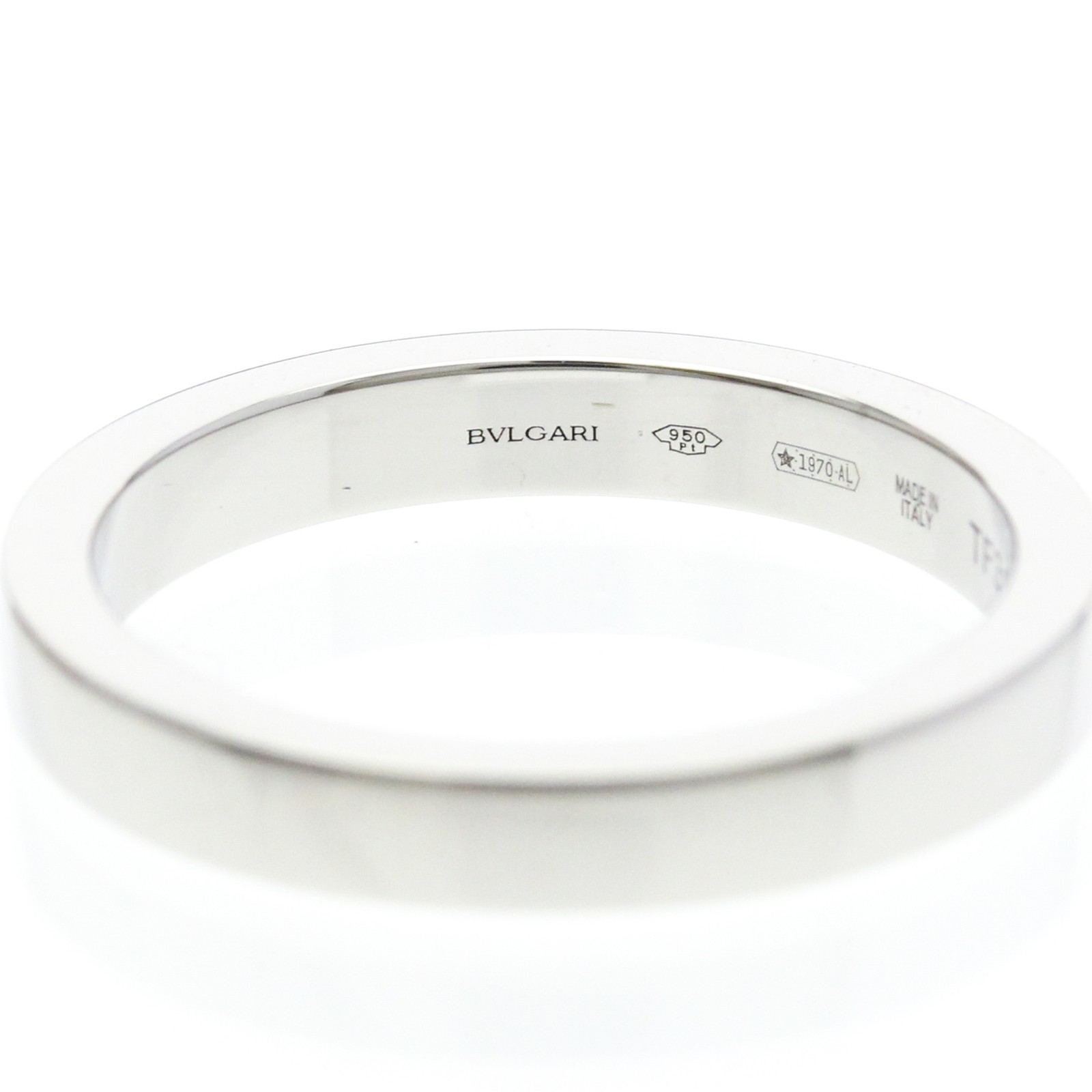 Bvlgari Marry Me Ring Platinum Fashion No Stone Band Ring Silver 6.5-7 BF594873