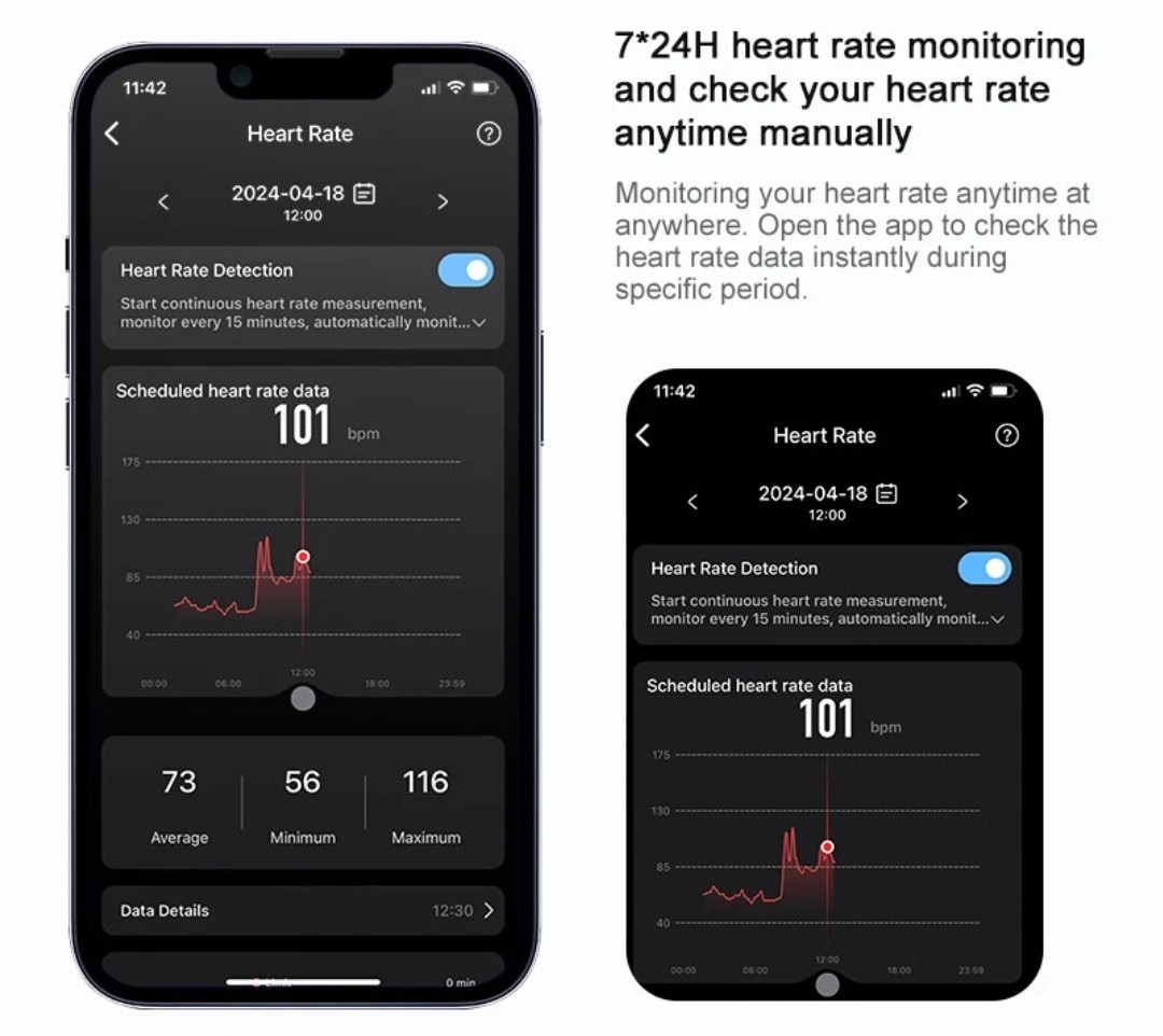 Smart Ring Waterproof Blood Heart Rate Sleep State Tracker Analysis Fitness # 11