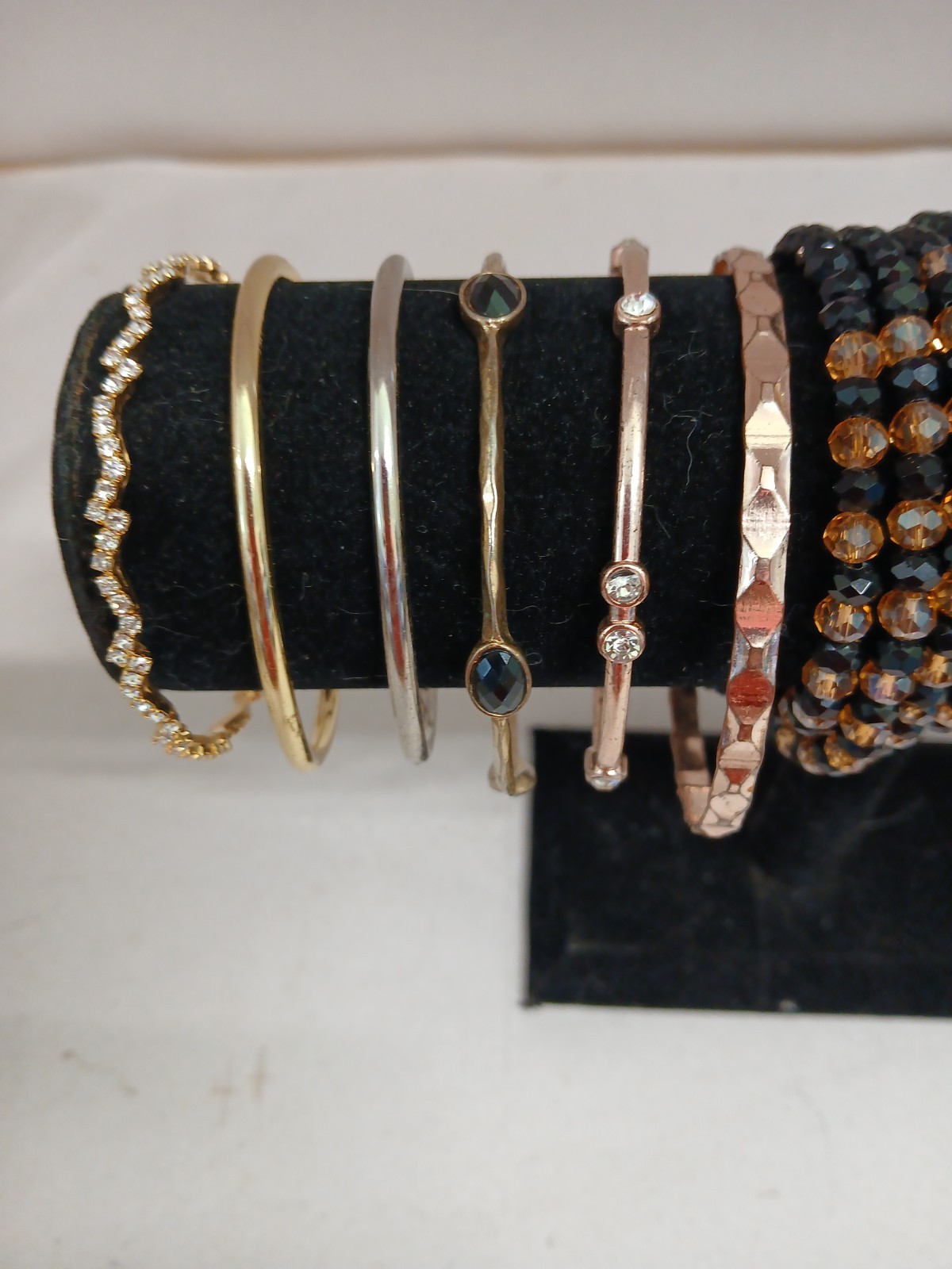 Lot of 14 Bangle Bracelets Various Styles (#566)