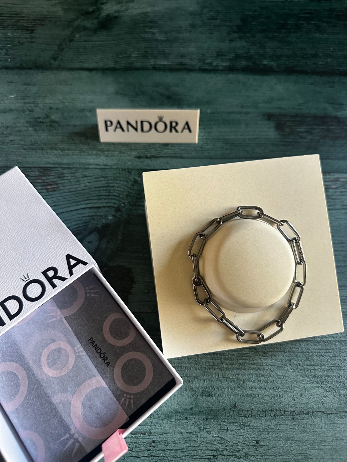100% NEW PANDORA Me Style Ruthenium Link Chain Bracelet 549588C00 21cm~8.2 inc