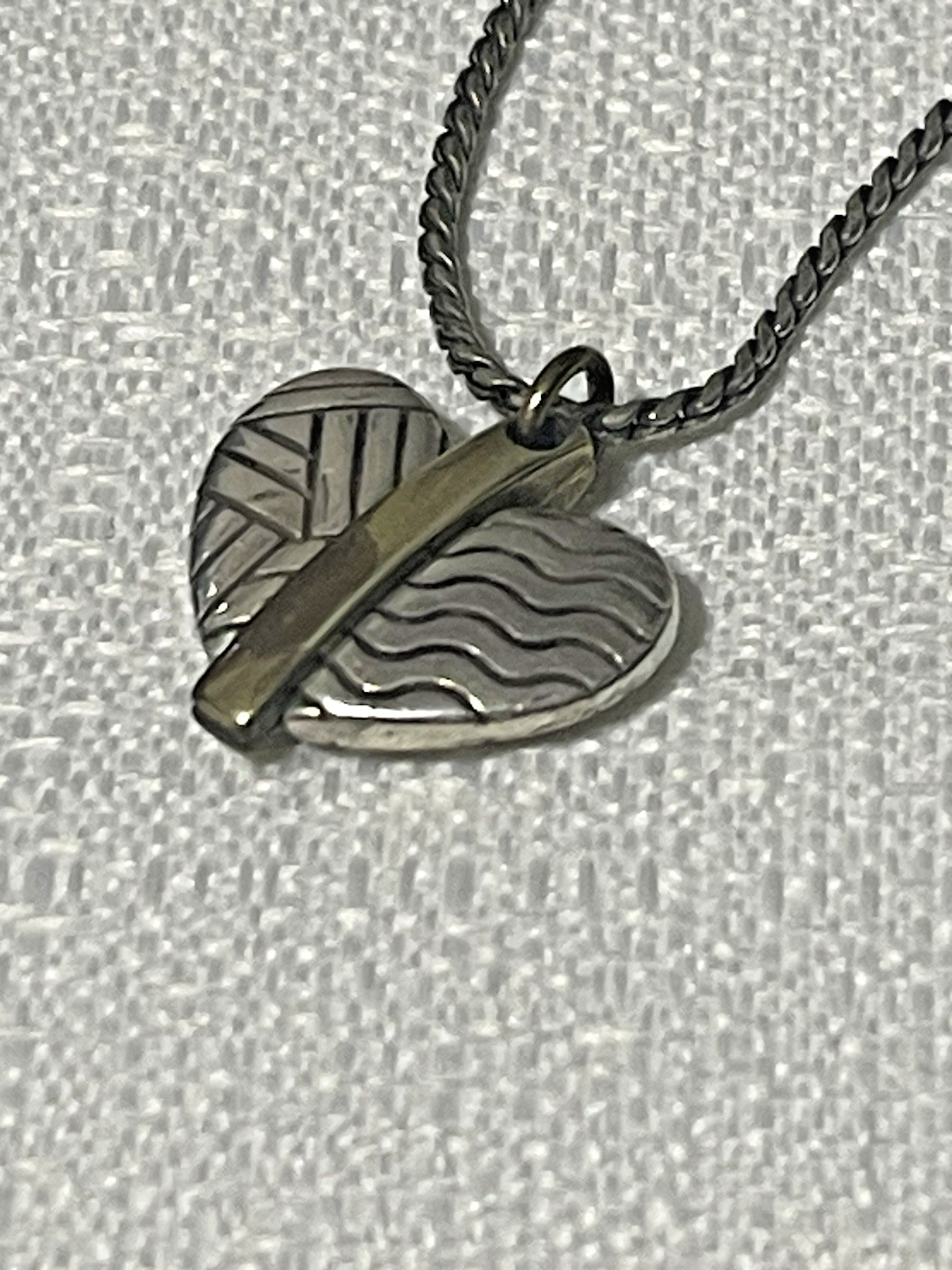 Brighton Acoma Mixed Metals Heart Pendant Necklace