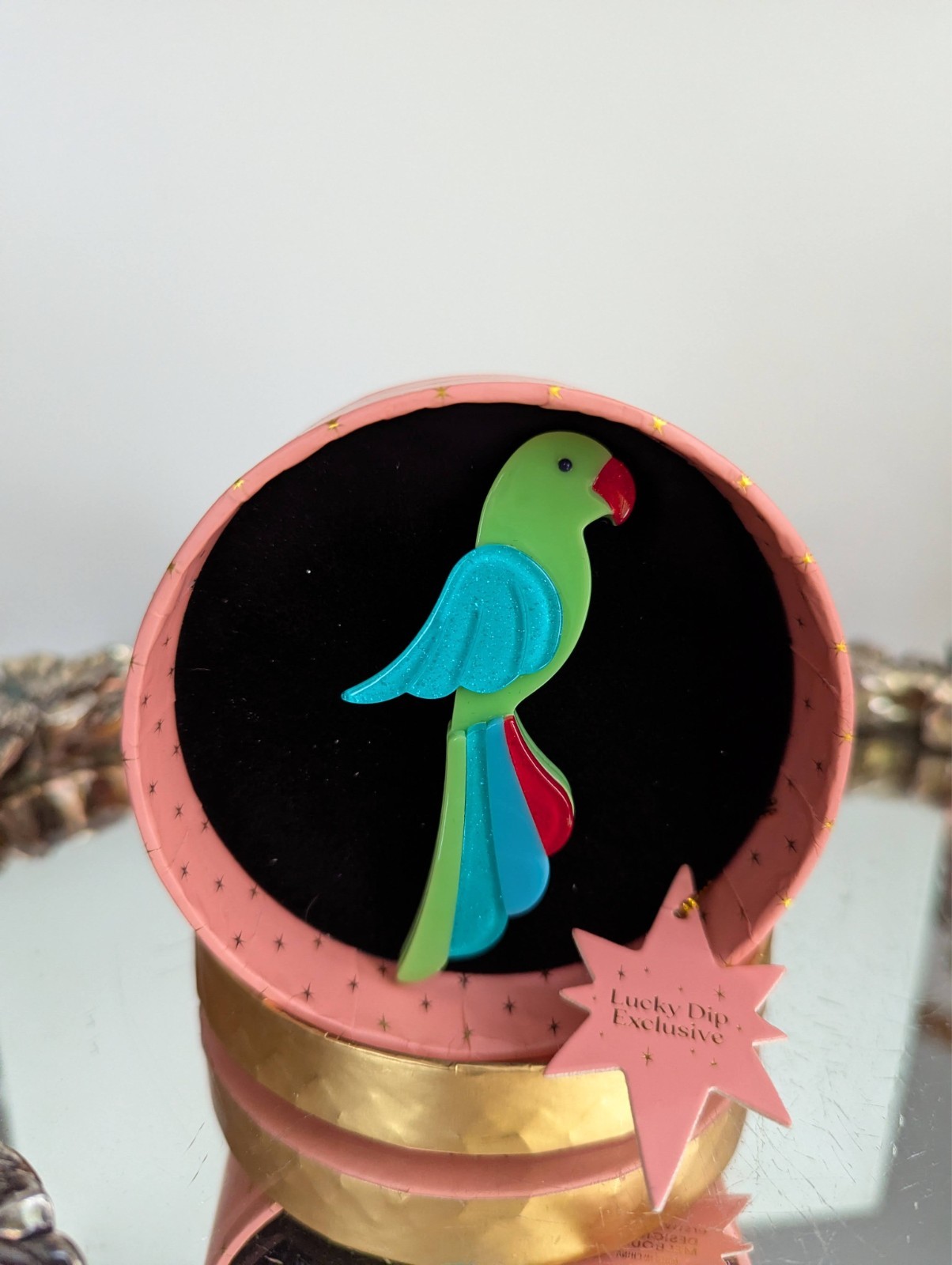 Erstwilder Chiquita Parrot Resin Brooch NWT LD Exclusive 2025