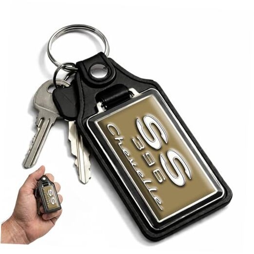 Car Key Chain for Chevelle – Classic Models Keychain for SS 1969 Gold Ss 1969