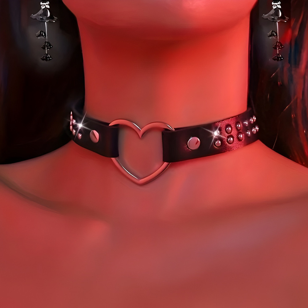 Love Choker Rave Punk Gothic Chain Jewellery Y2K