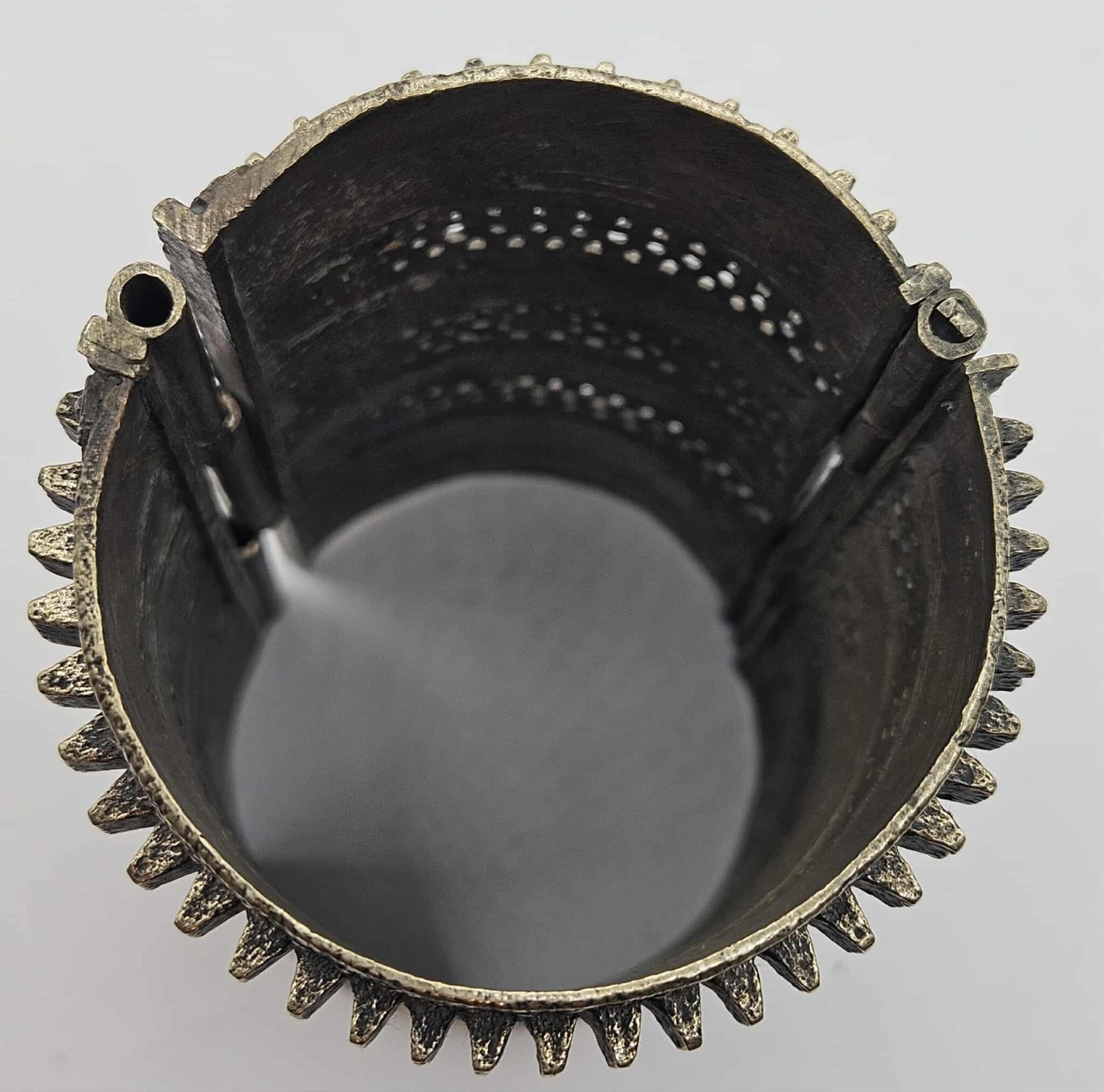 2 Afghan metal cuff bracelets and a pendant, FLAWED needs repairs, see pics READ