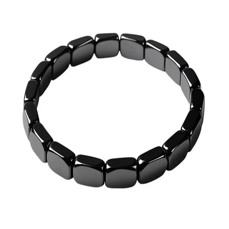 2Pcs Men Hematite Bracelet Energy Healing Reiki Protection Hemios Bracelet USA