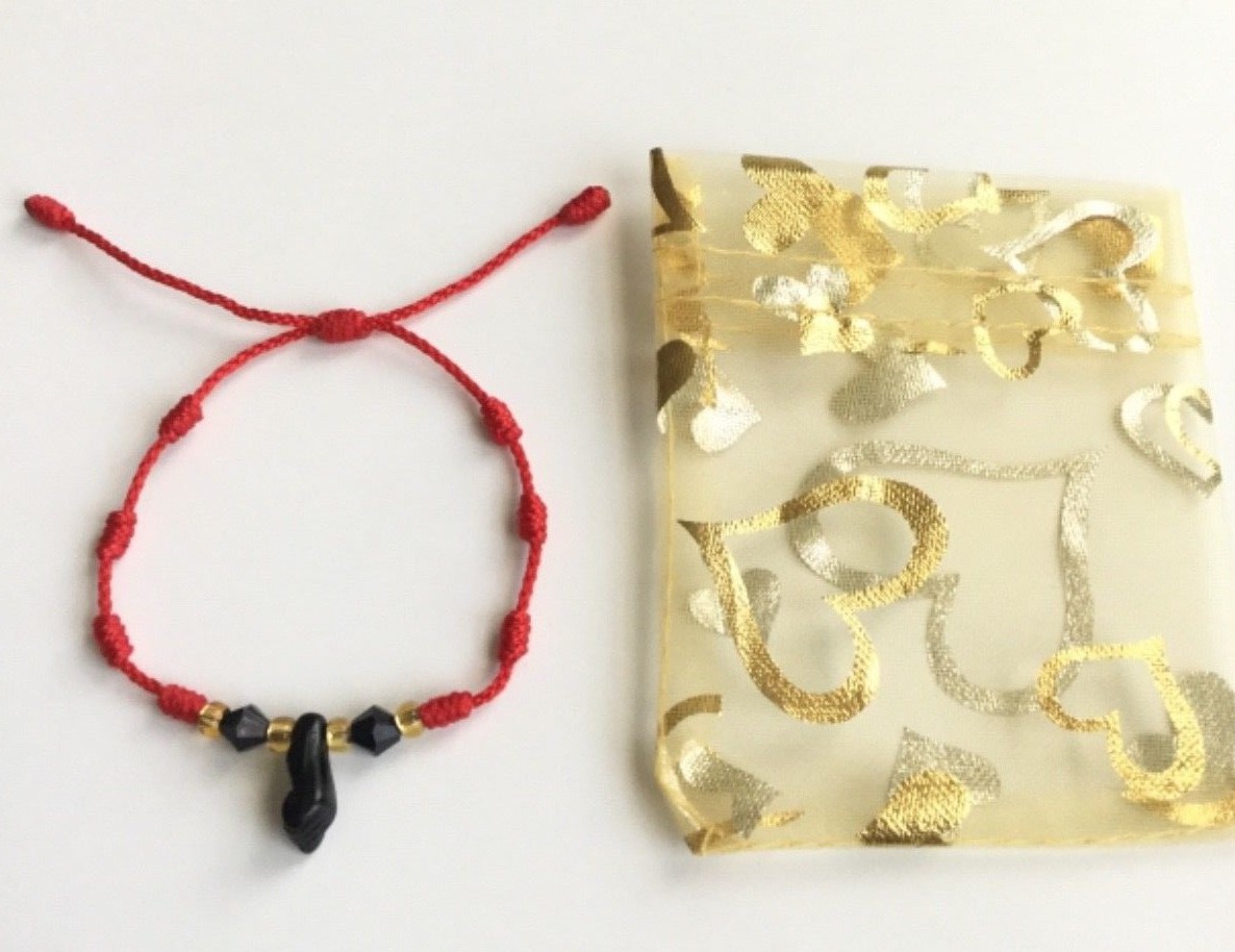 PULSERA ROJO DE AZABACHE PROTECCION Y SUERTE/AZABACHE RED BRACELET ADULT – B53