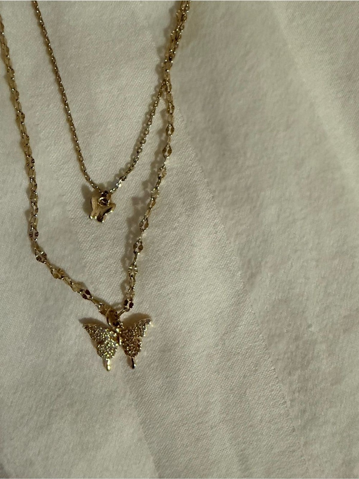 Park Lane Mariposa Gold Layered Butterfly Pendant Necklace