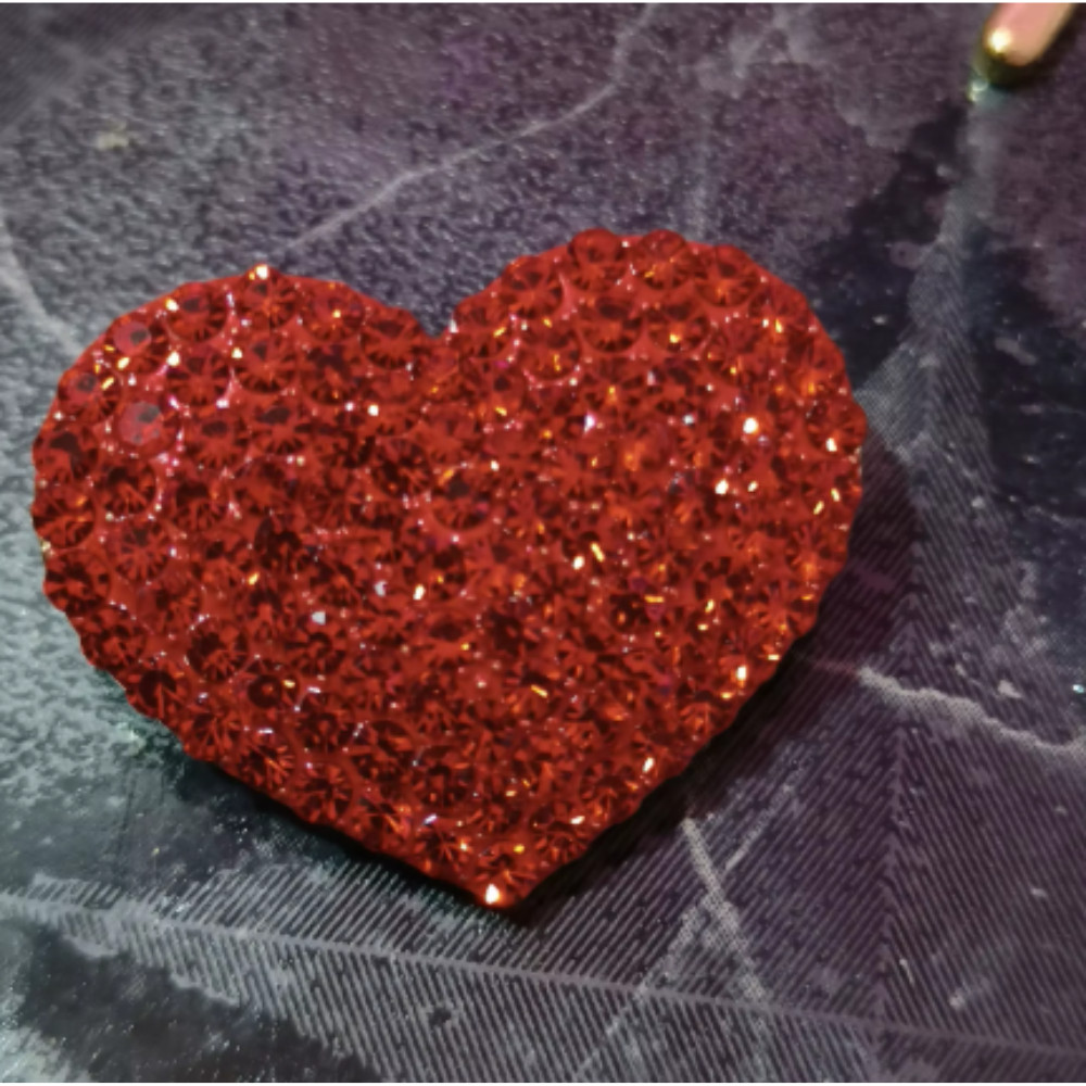 Classic Red Love Rhinestone Brooch For Women Gift Pin Jewelry Accessories USA