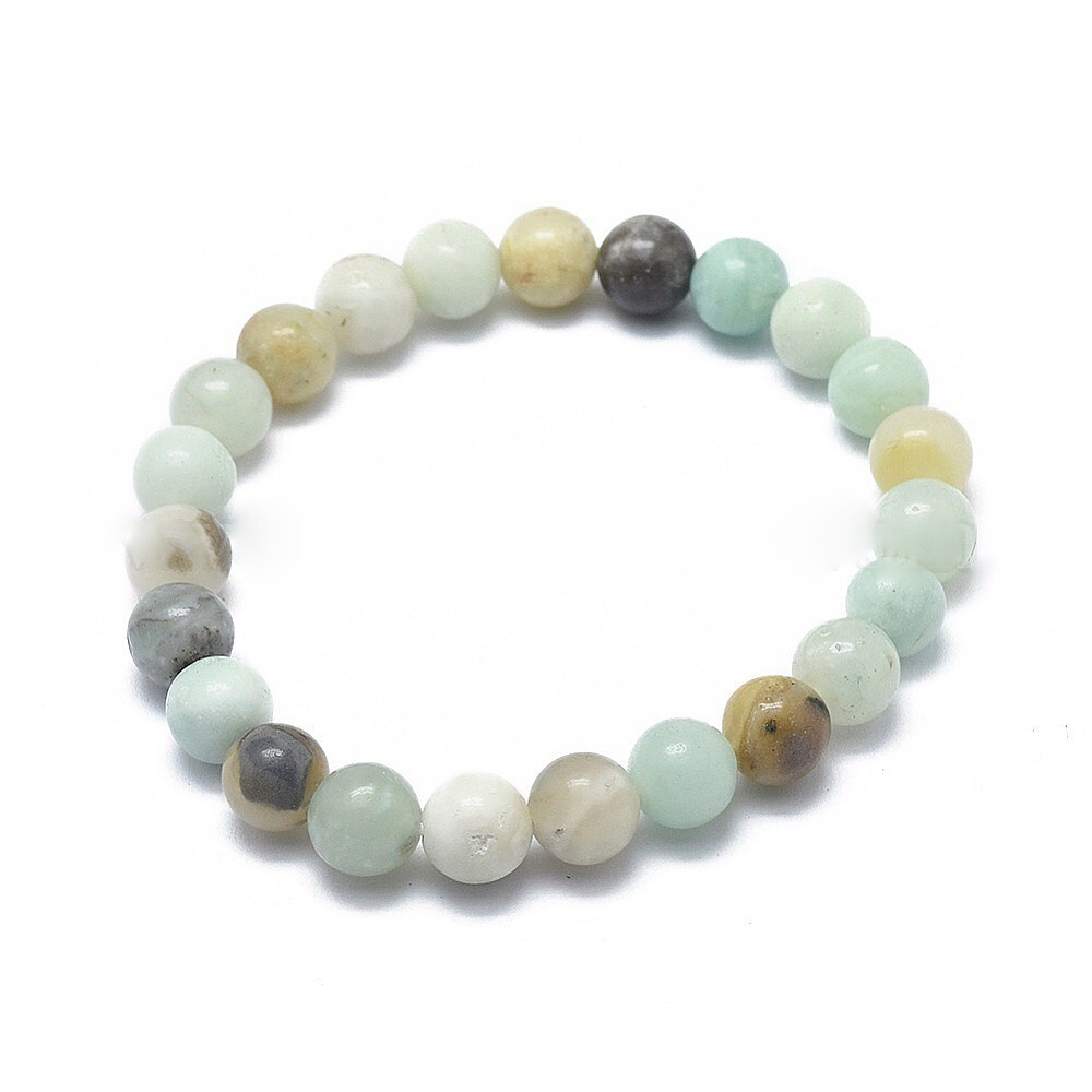 8mm Stretchy Stone Bracelets Assorted Natural Gemstone Beads Healing Reiki T60