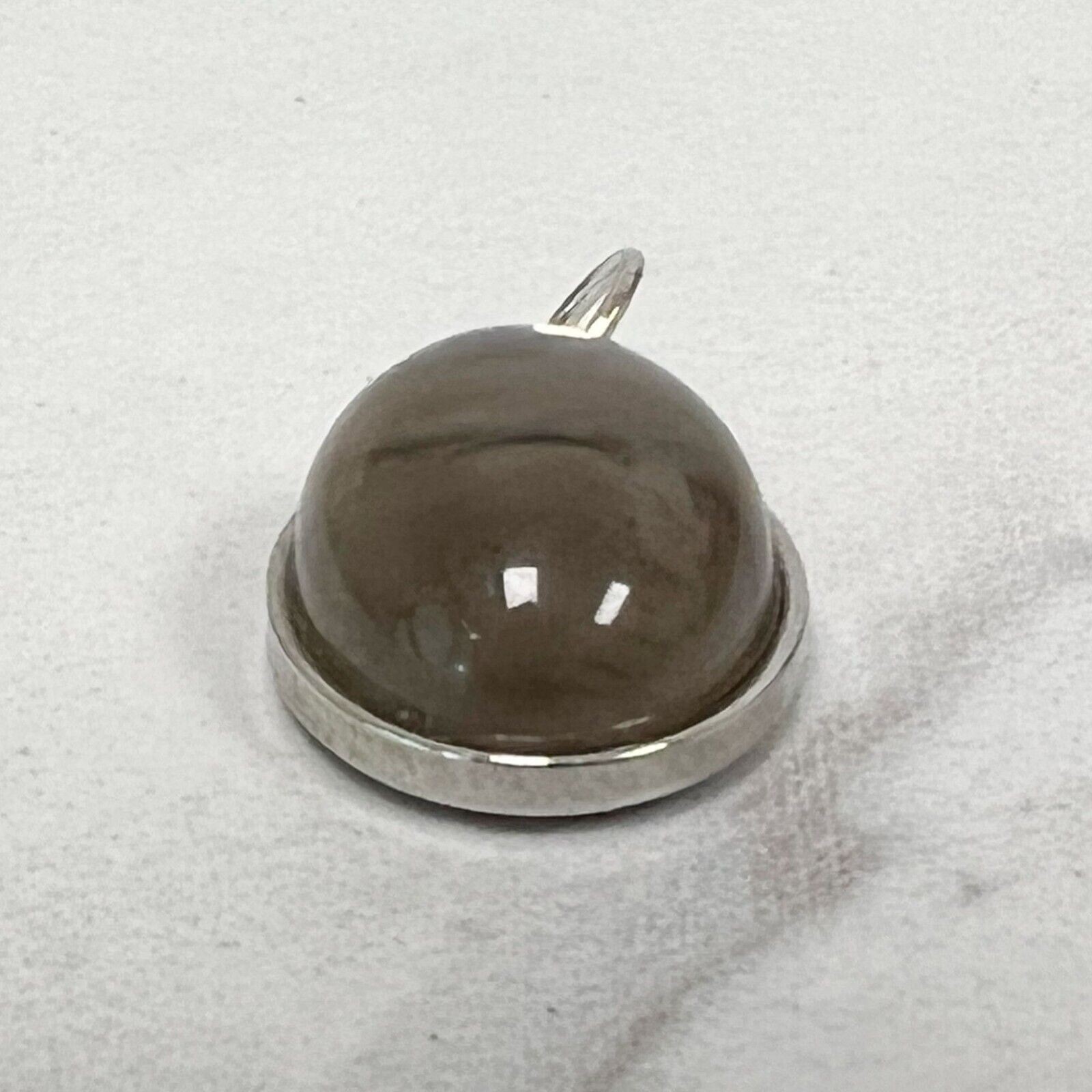 Silver Tone Cabochon Pendant