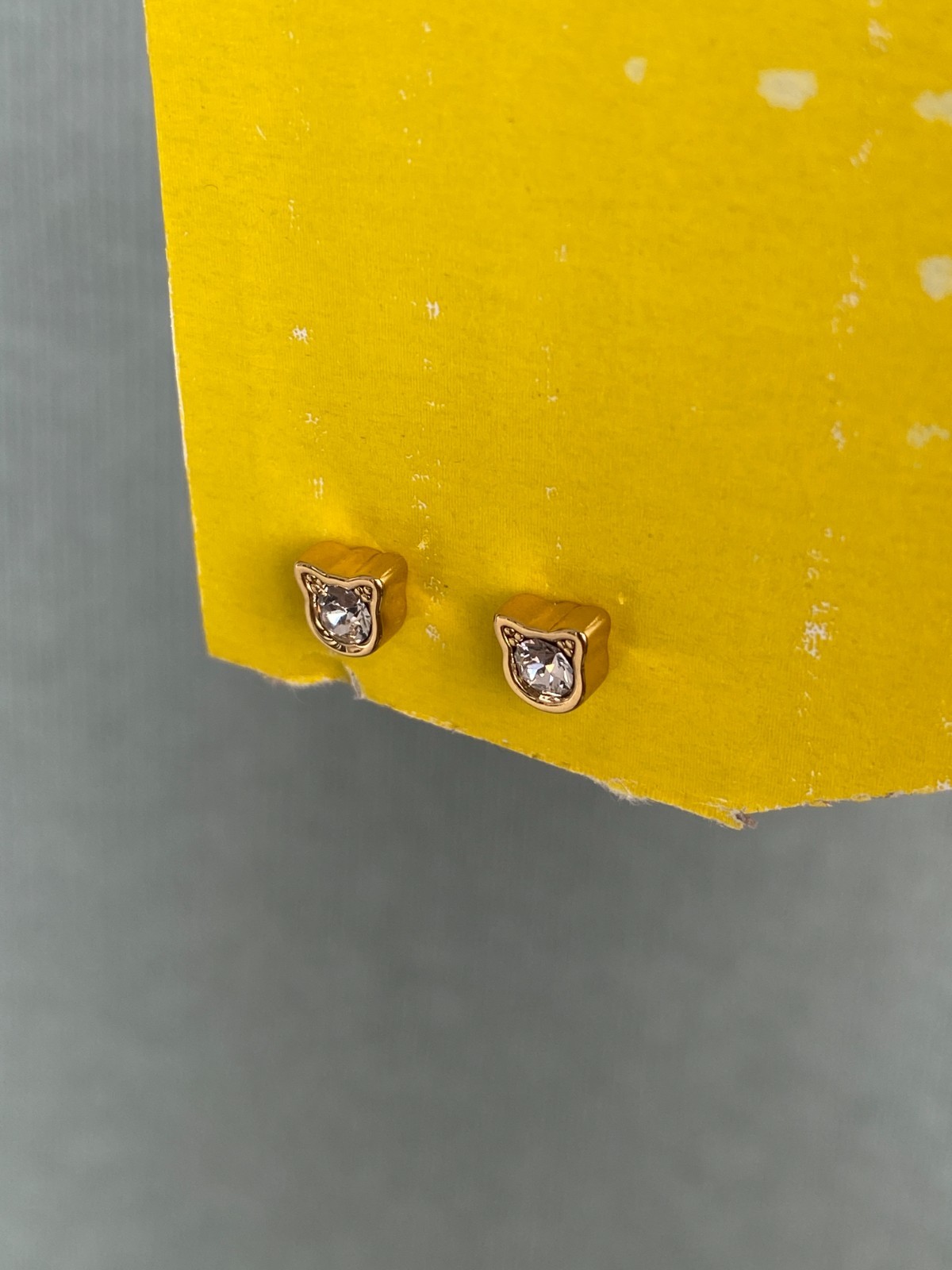 Karl Lagerfeld Mini Choupette Stud Earrings with Crystal from Swarovski