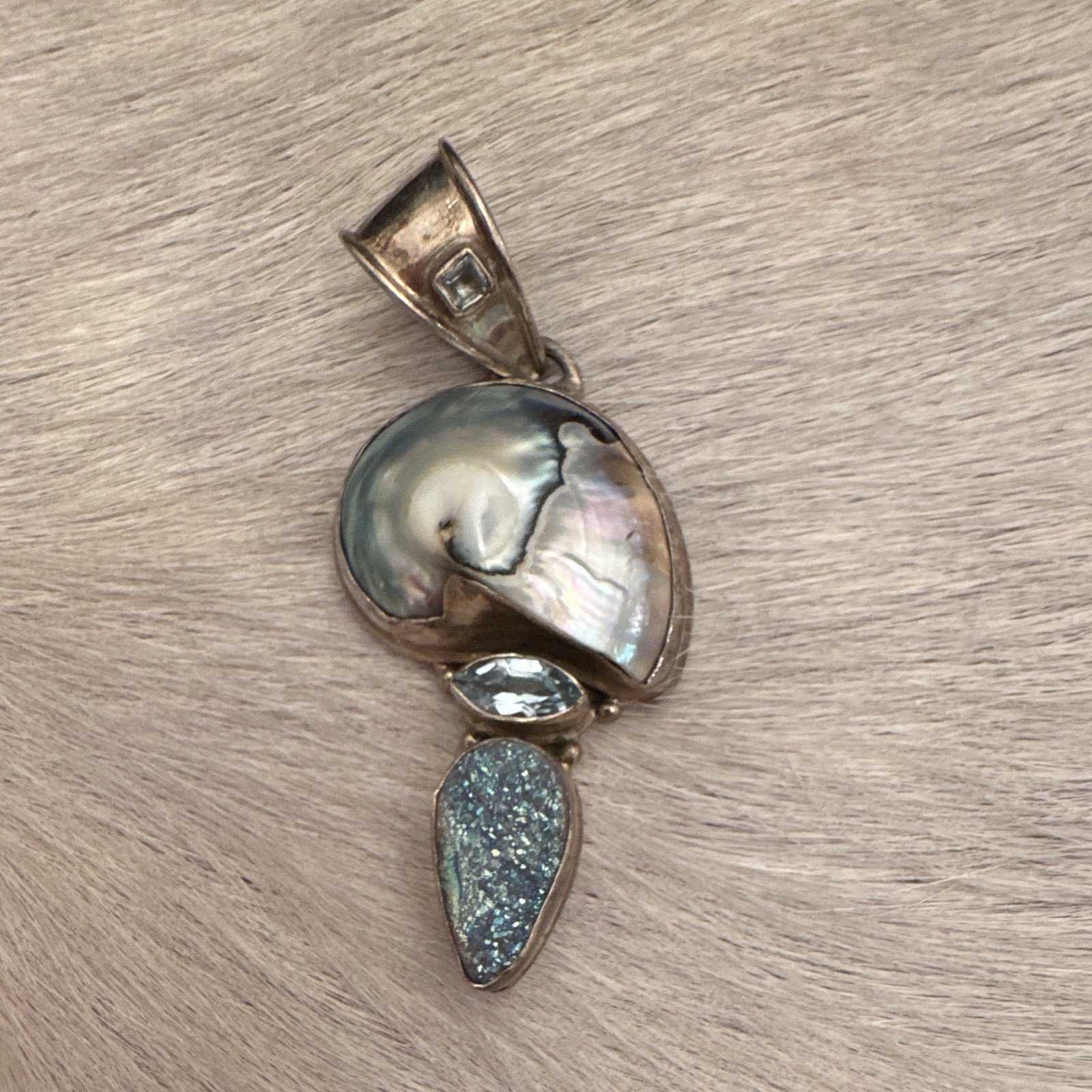 Silver and Turquoise Pendents