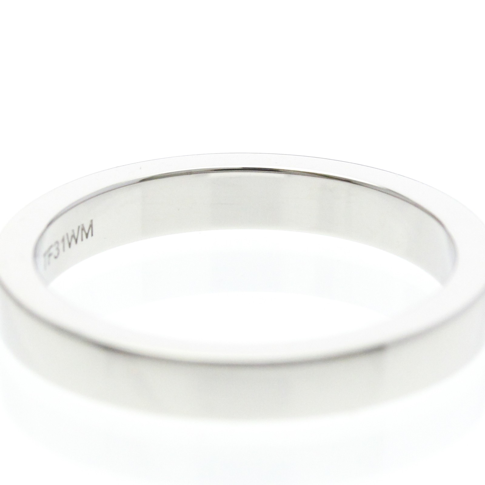 Bvlgari Marry Me Ring Platinum Fashion No Stone Band Ring Silver 6.5-7 BF594873