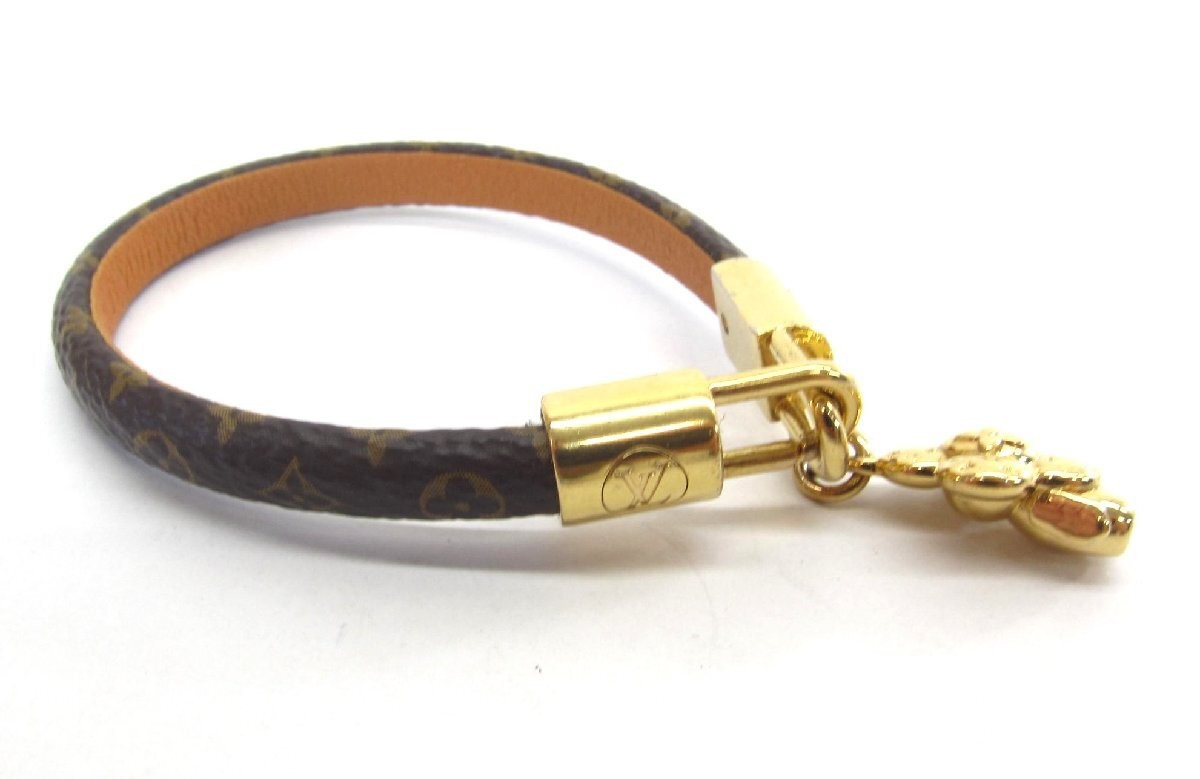 Louis Vuitton Bracelet Authentic M6773E Size 17cm Color Gold From Japan