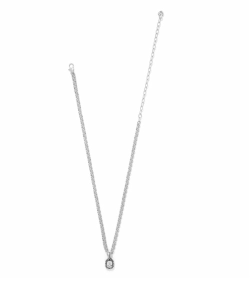 Brighton Twinkle Luxe Silver Crystal Pendant Necklace NWT $82