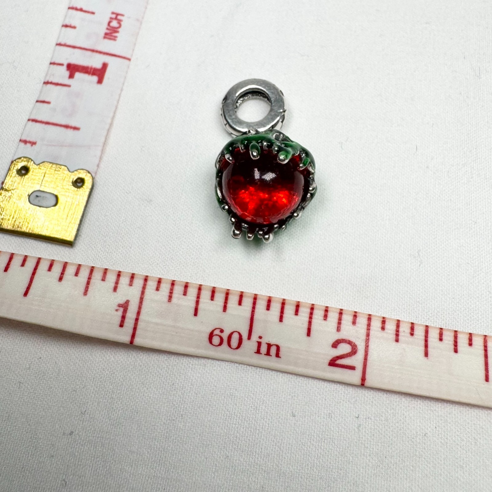 Disney Snow White Poison Apple Charm S925 Sterling Silver