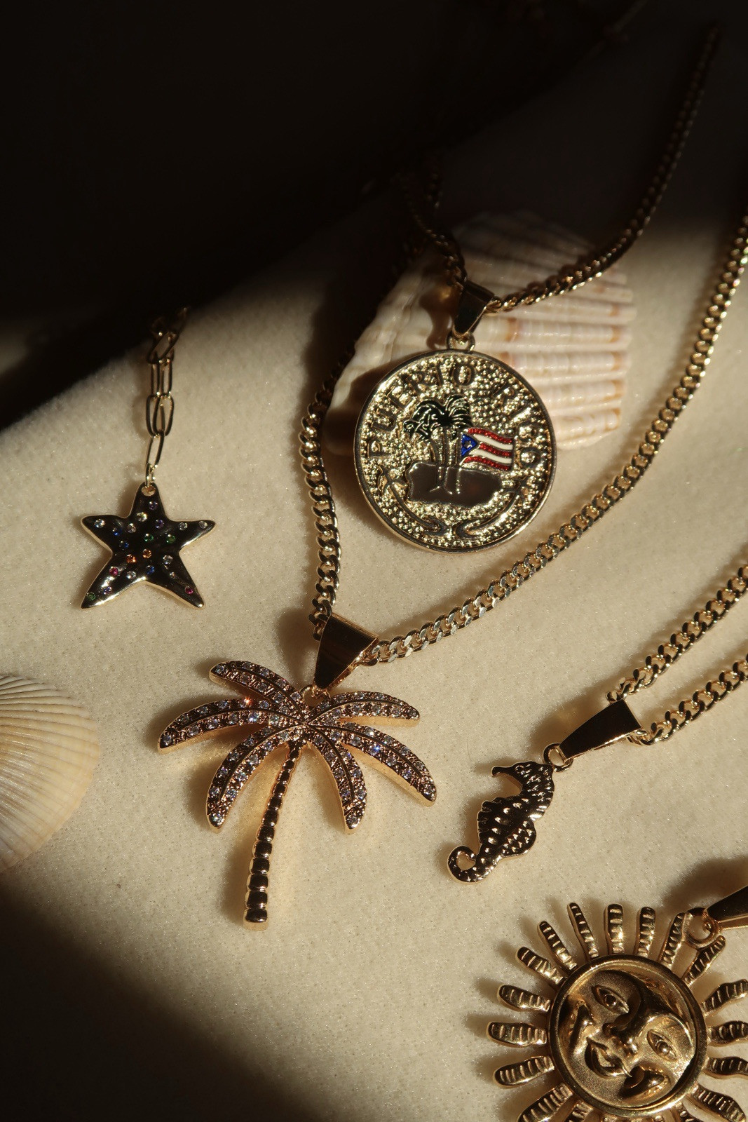 Palmilla Necklace | Palm Tree Necklace | 18K Gold Filled | 20 Inches In Length