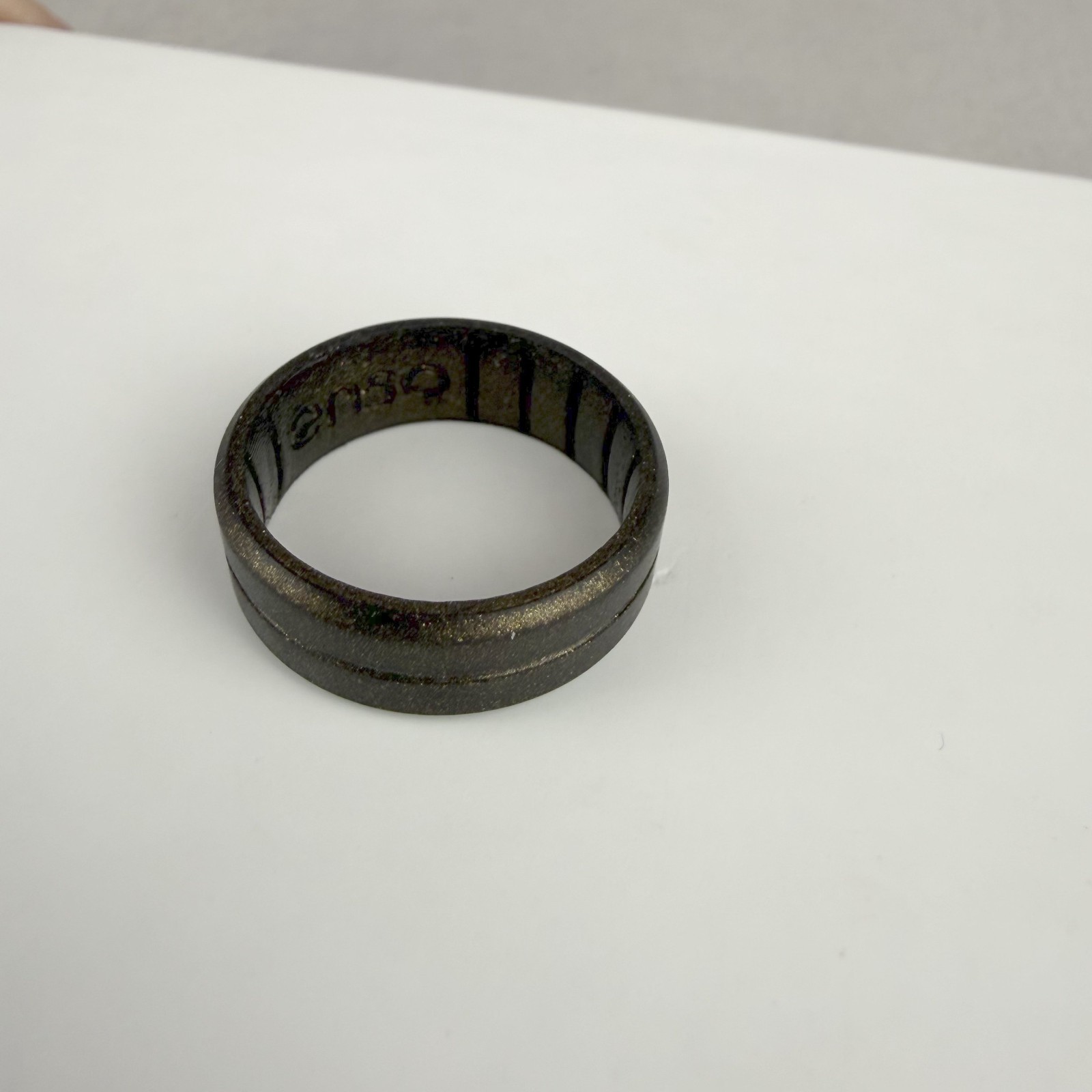 Enso Rings Meteorite Brown Elements Classic Silicone Ring Contour Adult Size 10