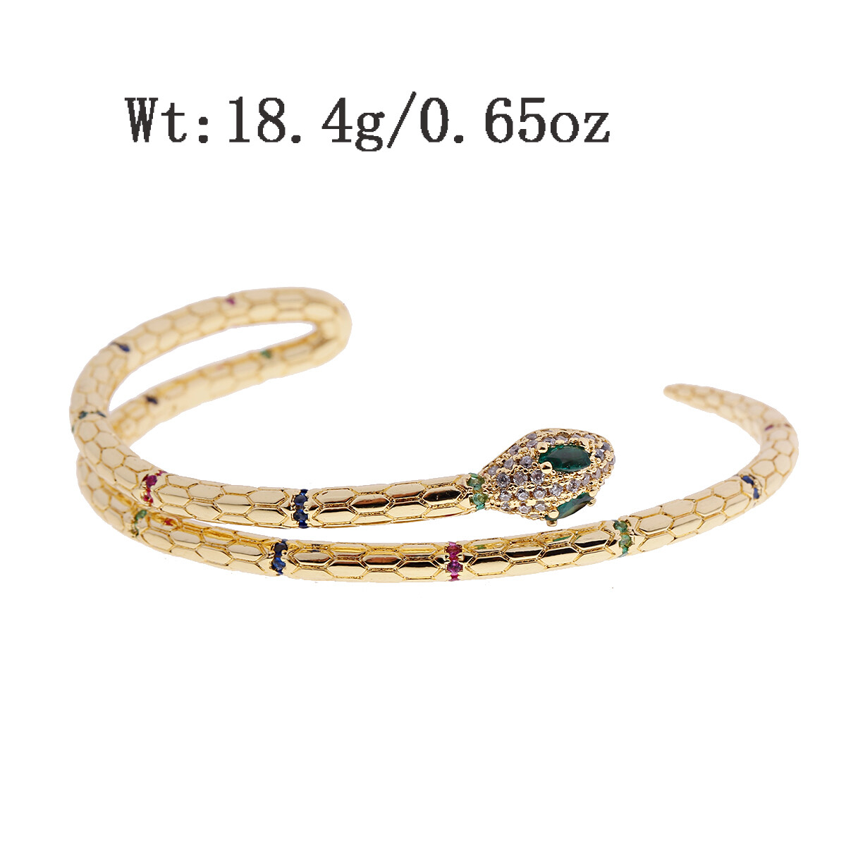 Luxury Adjustable Zircon Leopard Head Butterfly Opening Bracelets Women Jewelry