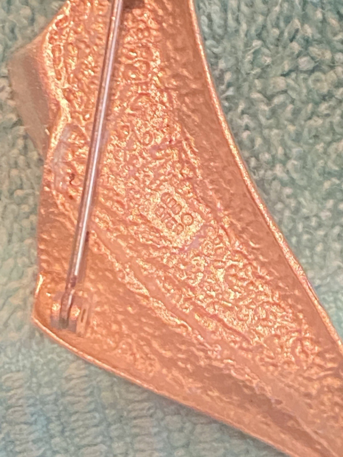 925 Sterling Silver Abstract Wave Swirl Brooch Pin