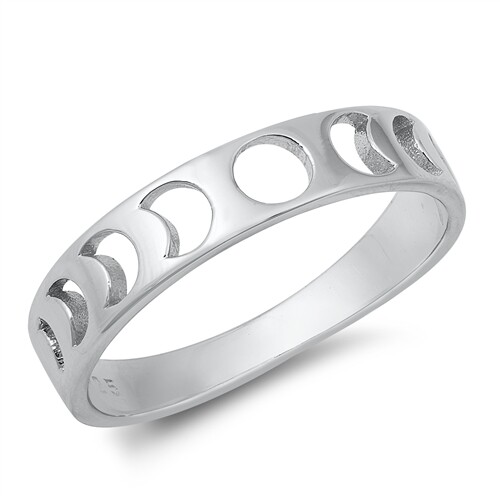 Moon Phase Ring 925 Sterling Silver Band NEW Sizes 5 to 10