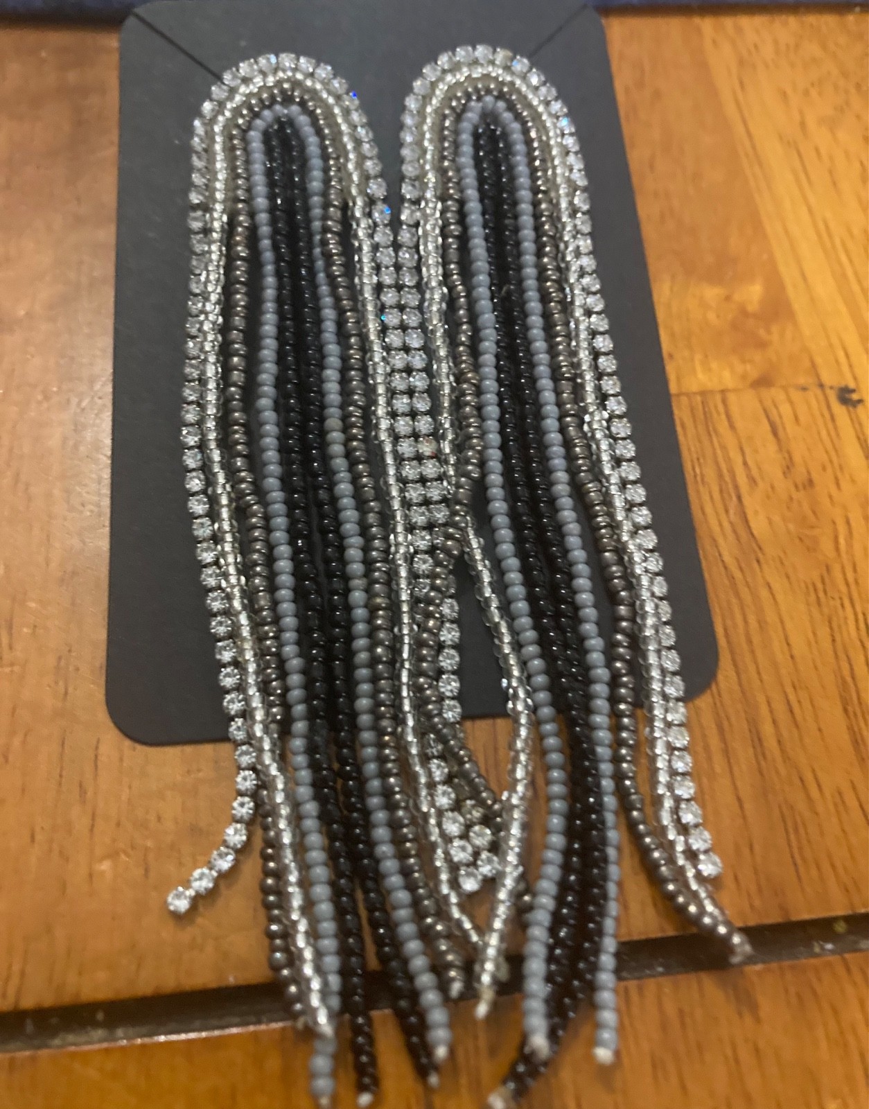 Paparazzi Black and Silver Dangle Earrings