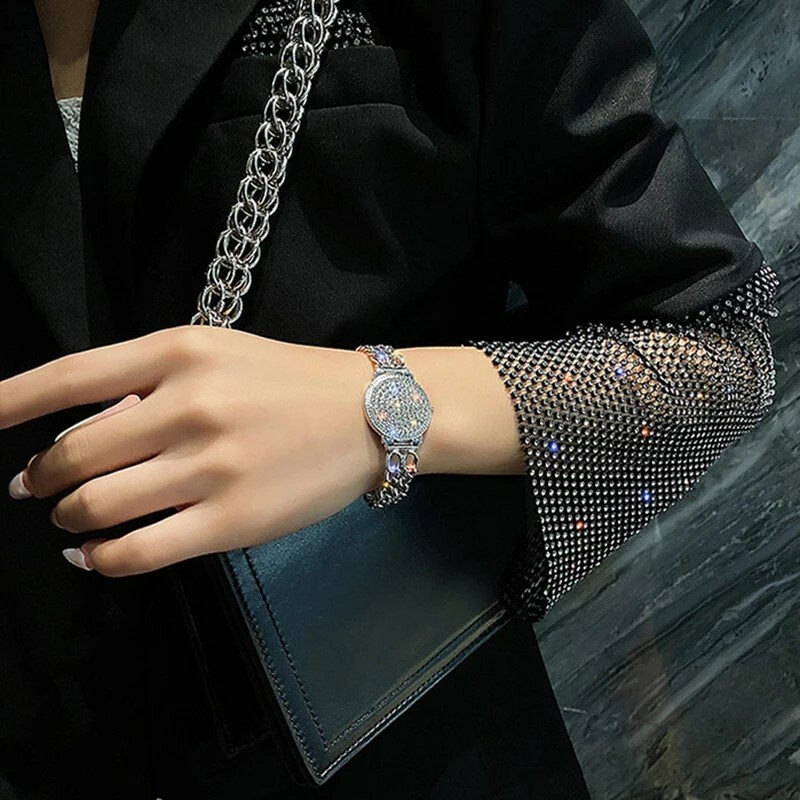 New Fashion Luxury Classic Punk Chain Bracelets Women Gold Silver Color Charm