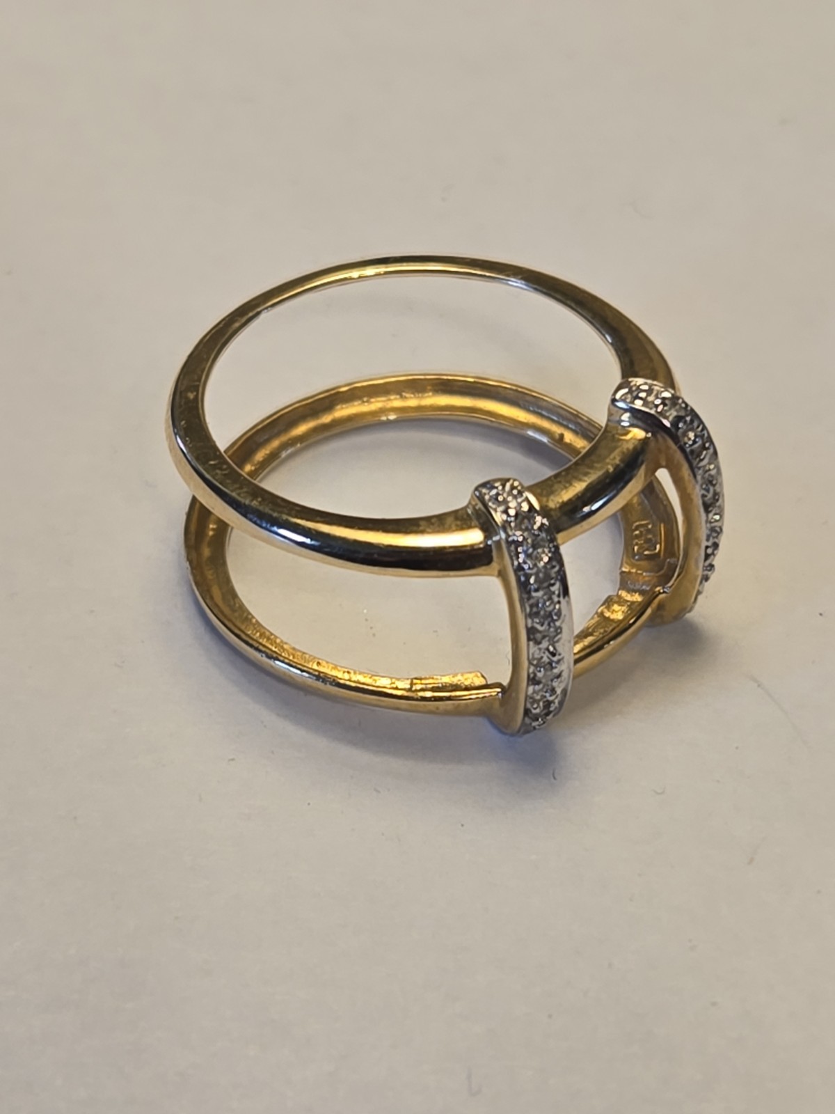 14K Yellow Gold Jade Ring 2.77g Size 7 With 6 Interchangeable Bands