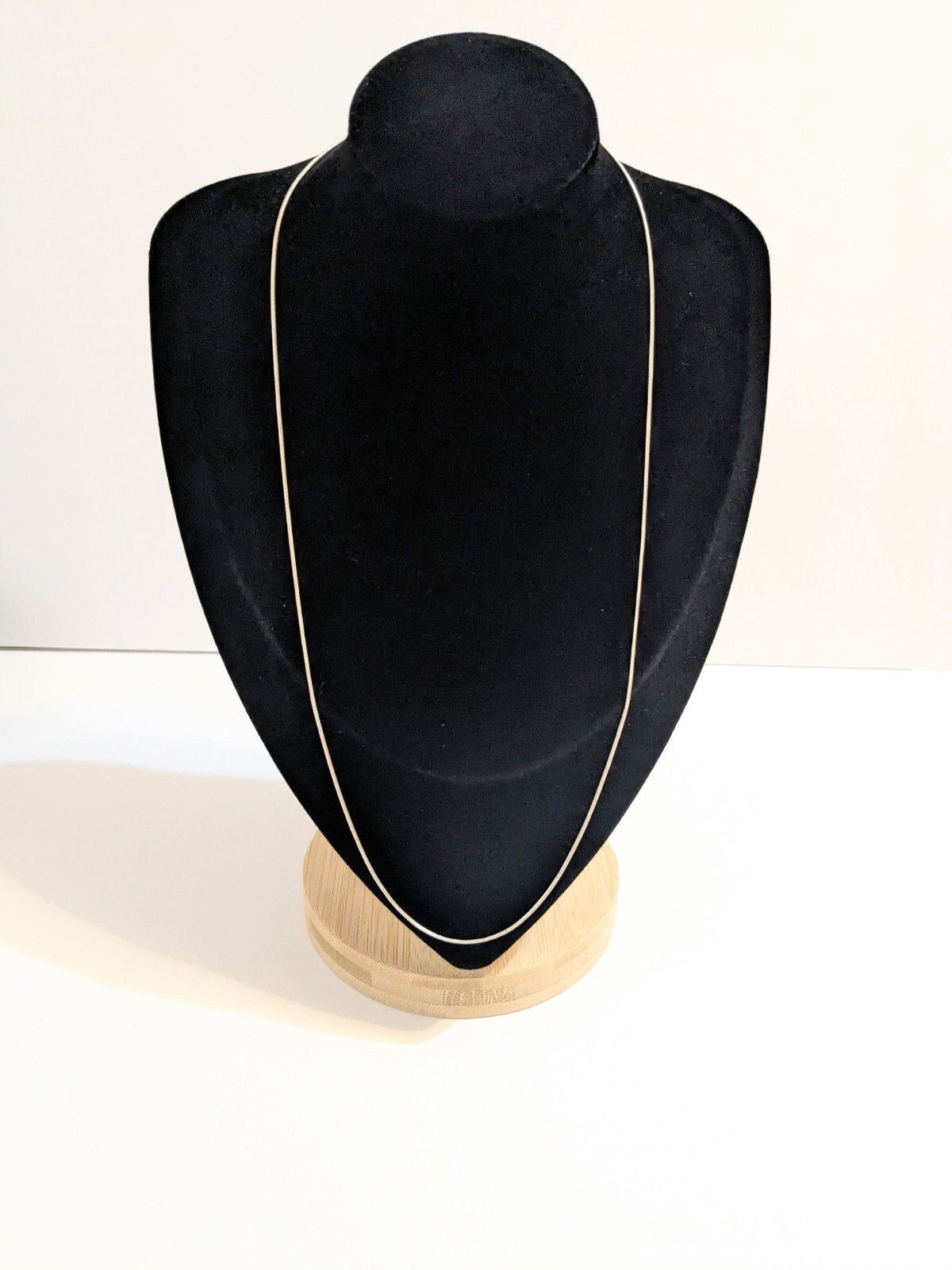 Snake Chain. Silver Tone. Minimalist. Stackable. 23″. Lobster Clasp. Versatile