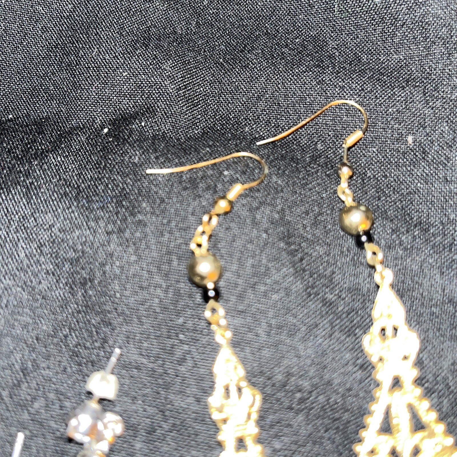 2 Pair Of Long Hanging Earrings-NWOT
