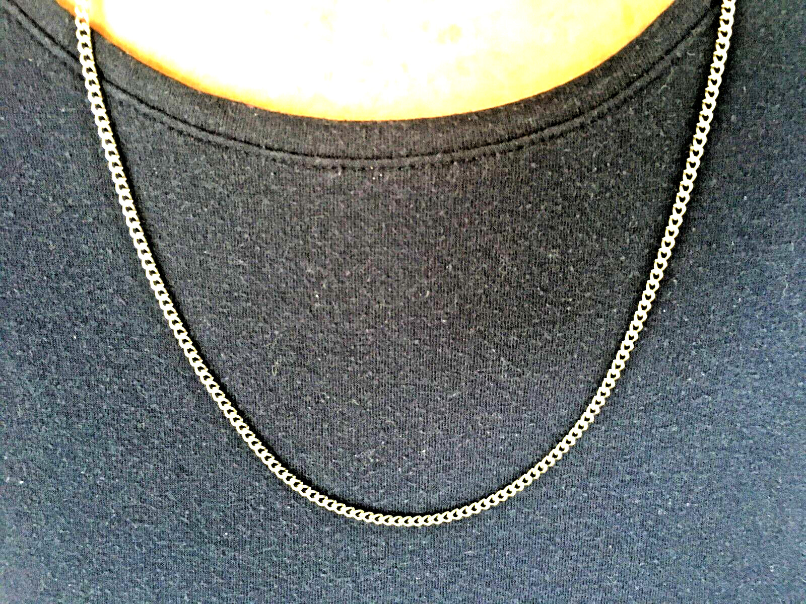 Men’s Stainless Steel Silver Necklace Chain 29 inch, 4MM Choker Chain Jewelry