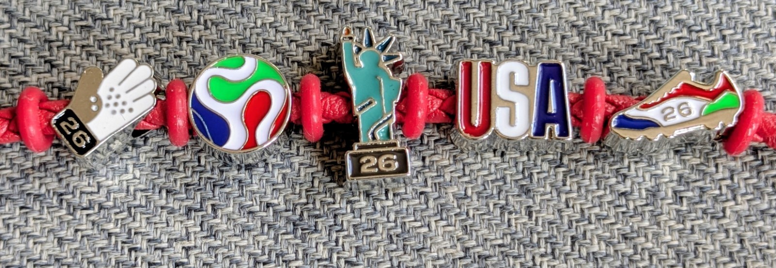 New York City Exclusive 2026 FIFA World Cup Bank of America Small Charm Bracelet