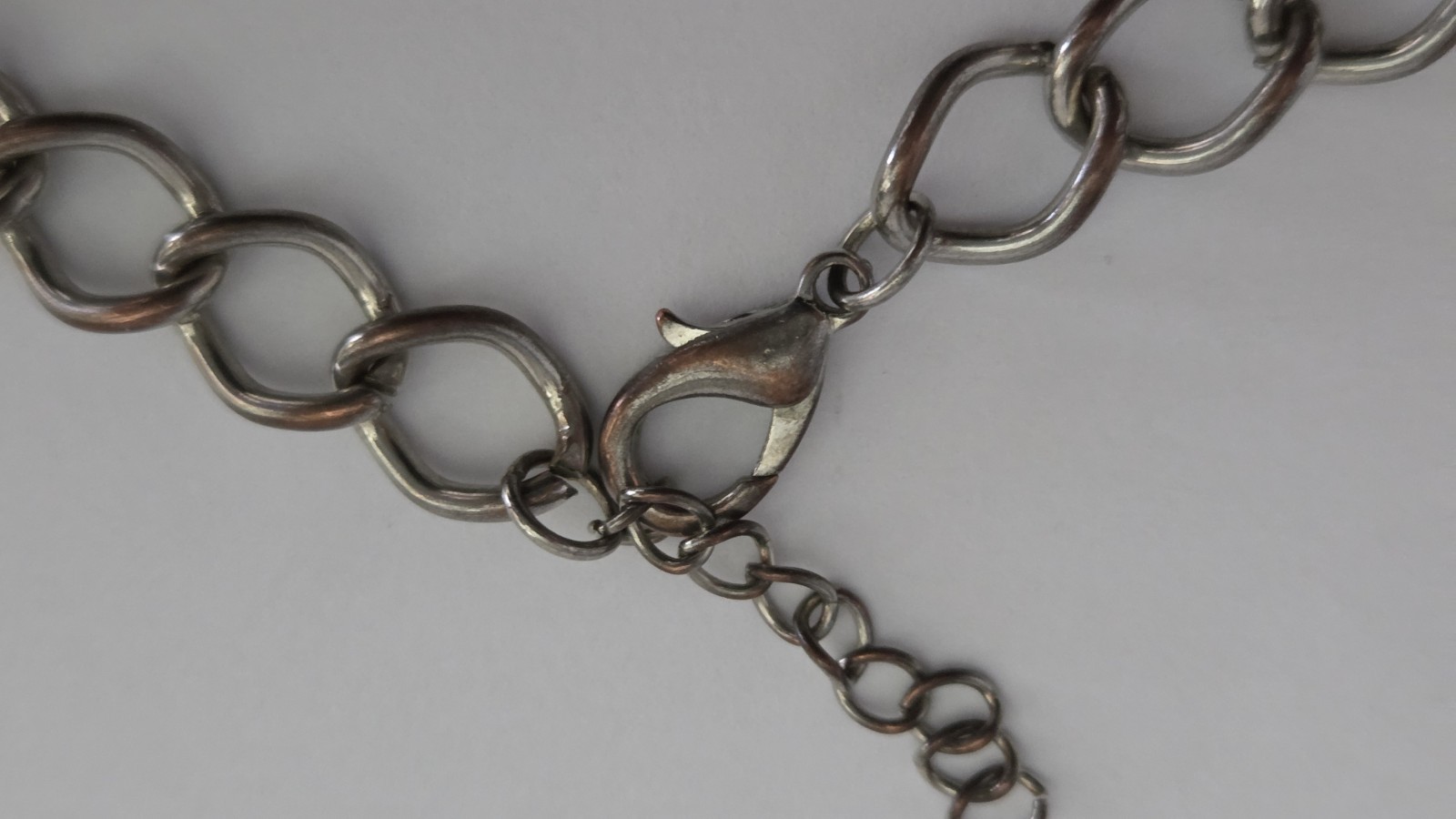 Rustic Primitive Hammered Metal Statement Necklace Chunky Circular Links Artisan