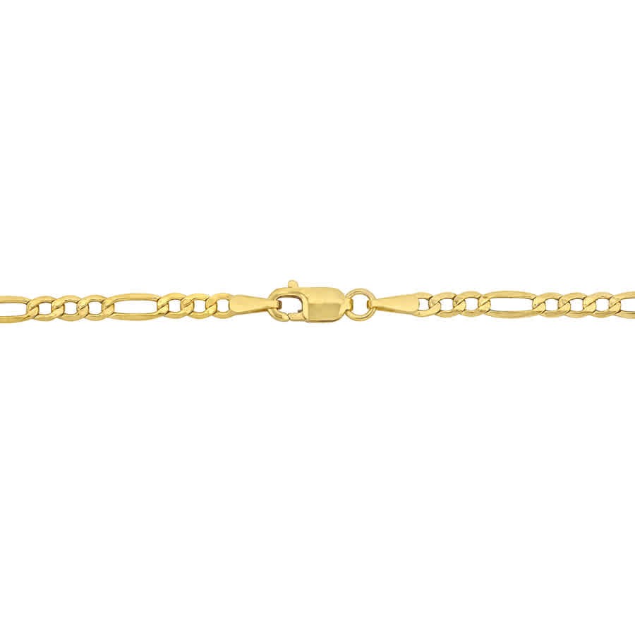 AMOUR 2.5mm Figaro Link Chain Necklace In 10K Yellow Gold, 18 In
