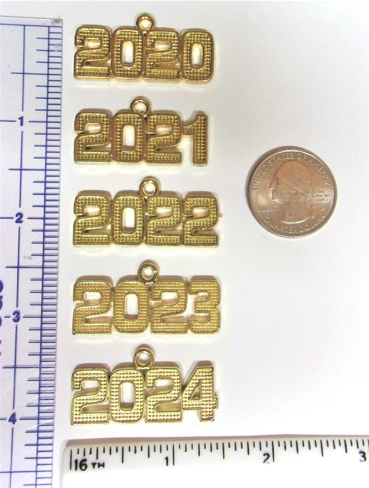 CLASS OF 2020 2021 2022 2023 2024 YEAR GRADUATION DATE NUMBER CHARM FOR TASSEL