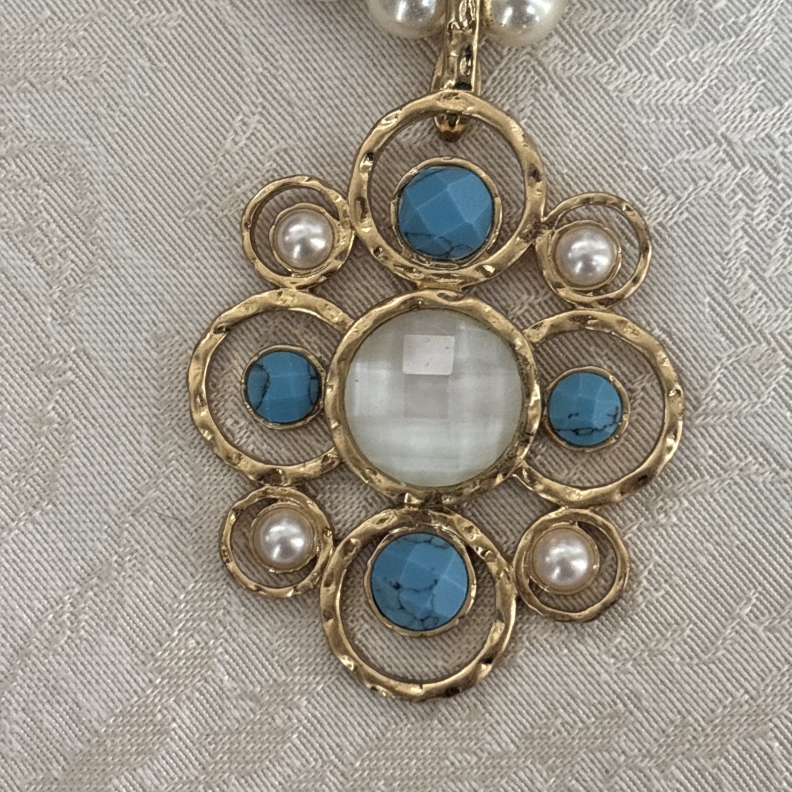 Lia Sophia Kiam Family Necklace & Earrings & Bonus Bracelet Freshwater Pearl