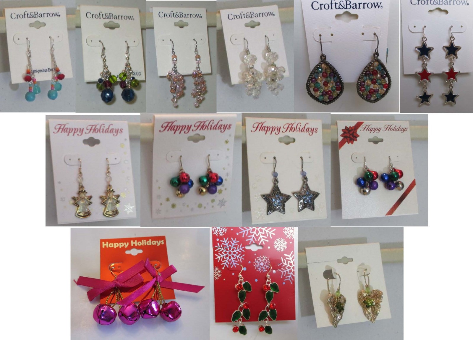 Quality Fashion Earrings Fish Hook-Lever Back- Hoops-Studs-Sets NEW 65 Options