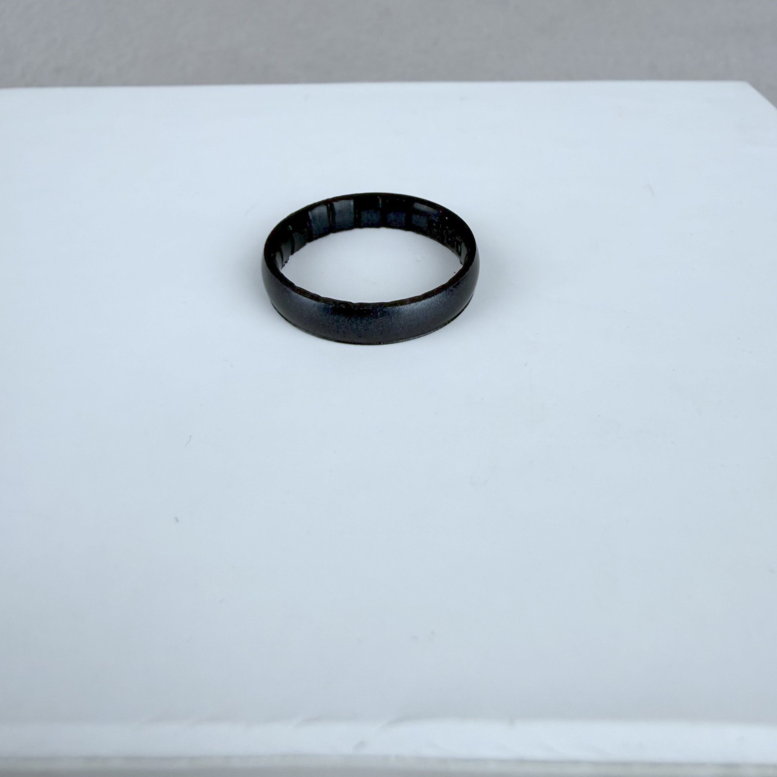 Enso Rings Black Pearl Elements Classic Silicone Ring Adult Size 10 Thin