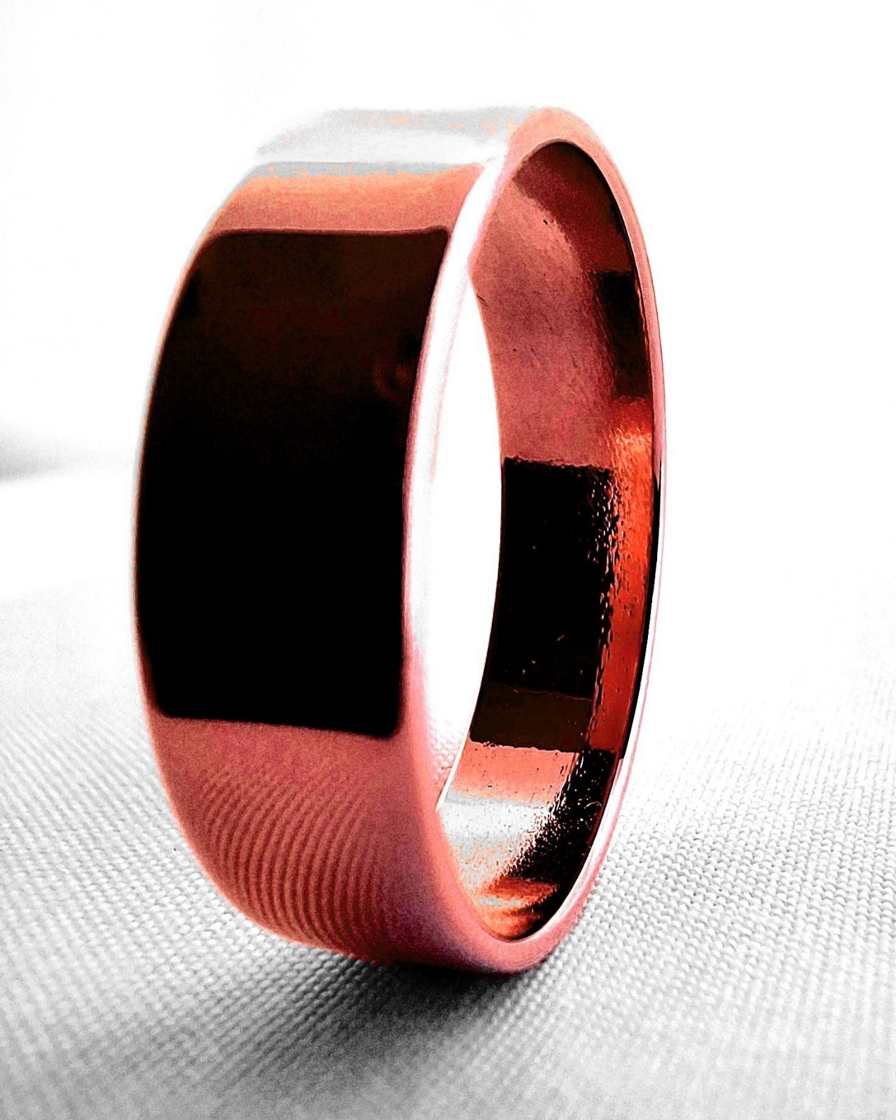 SOLID COPPER RING POLISHED 5MM BAND