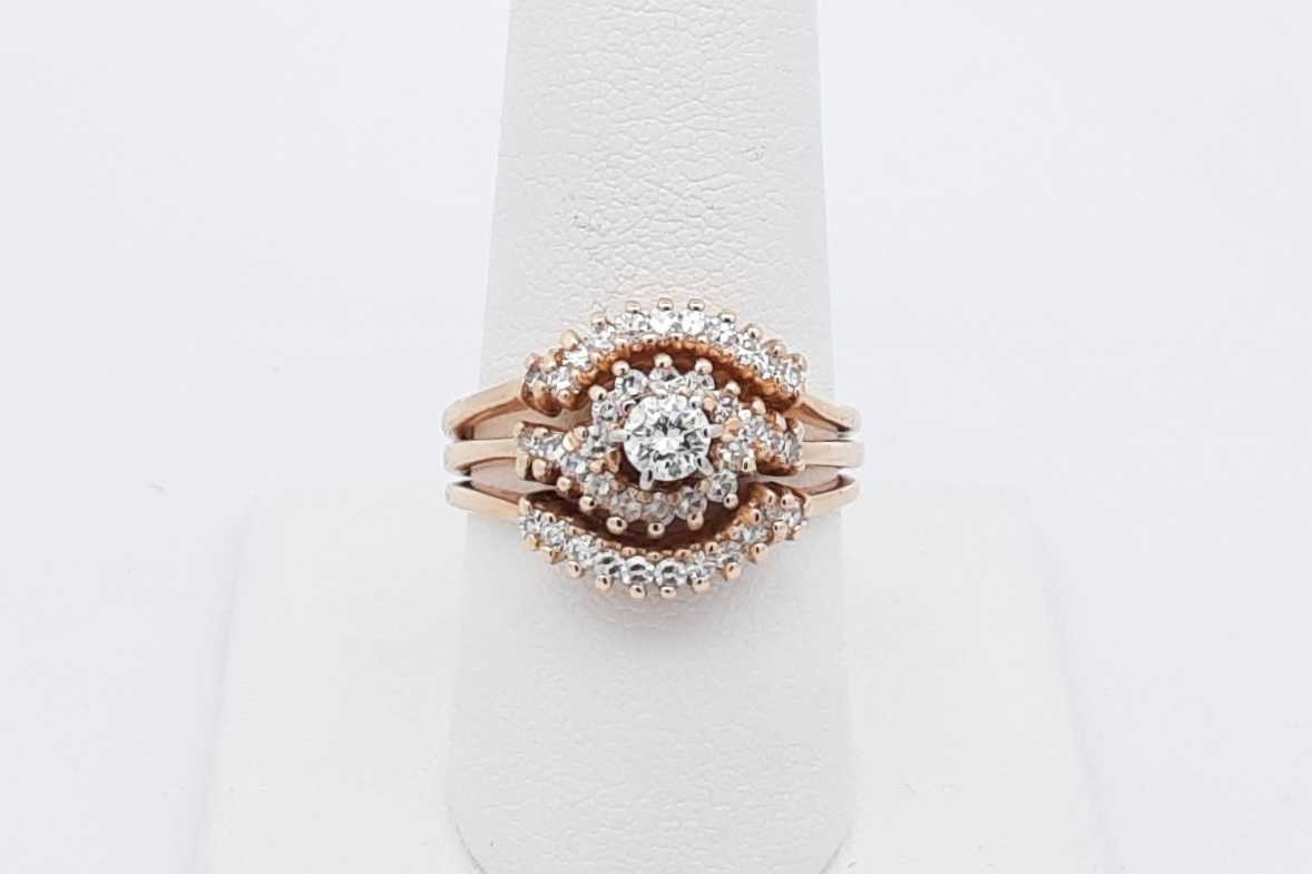 0.48cttw Diamond Ring In 14k Yellow Gold 6.2 Grams Size 7.5 Eb0426iorsa