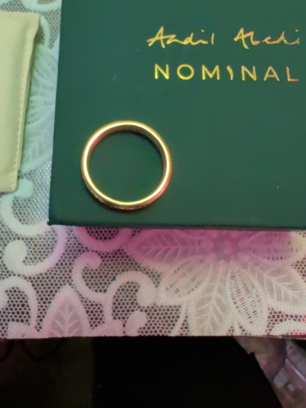 Muslim 18K Gold Plated Vintage Heritage Ring Women’s Size 7 Nominal Jewelry