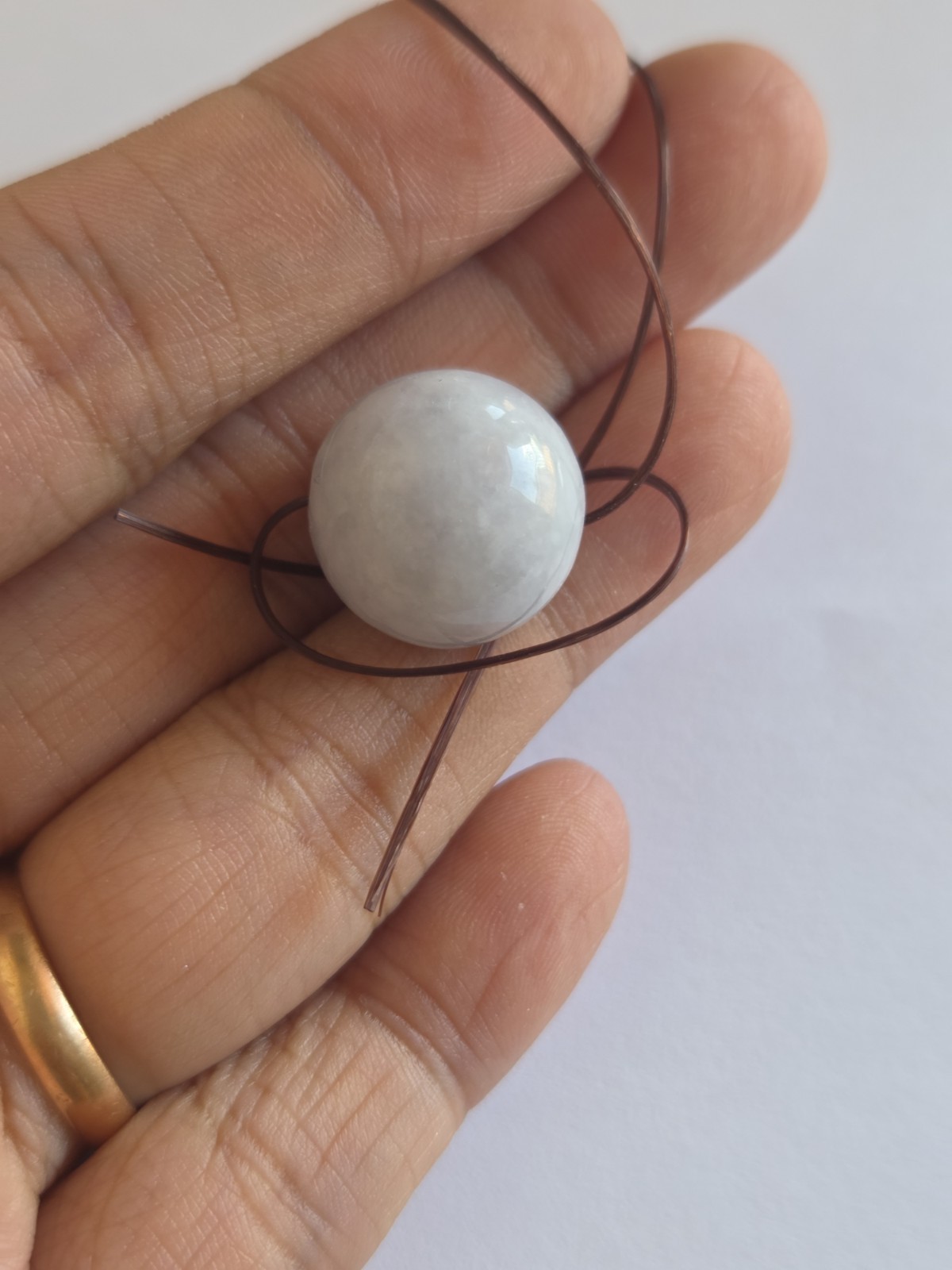 Natural Burmese Jadeite Jade Round Bead 16mm